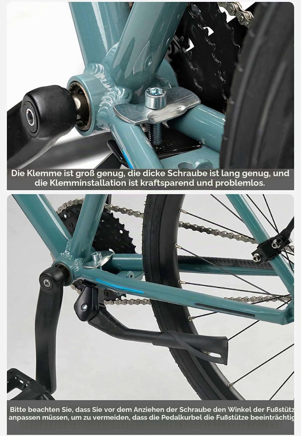 DCYBDL Fahrradständer für Cube Access WS Acid Aerial Aerium Agree AMS Analog Attain, Höhenverstellbarer Fahrradständer Robuster Fahrradständer aus Aluminiumlegierung rutschfest Hinterbauständer,C Sport & Freizeit
