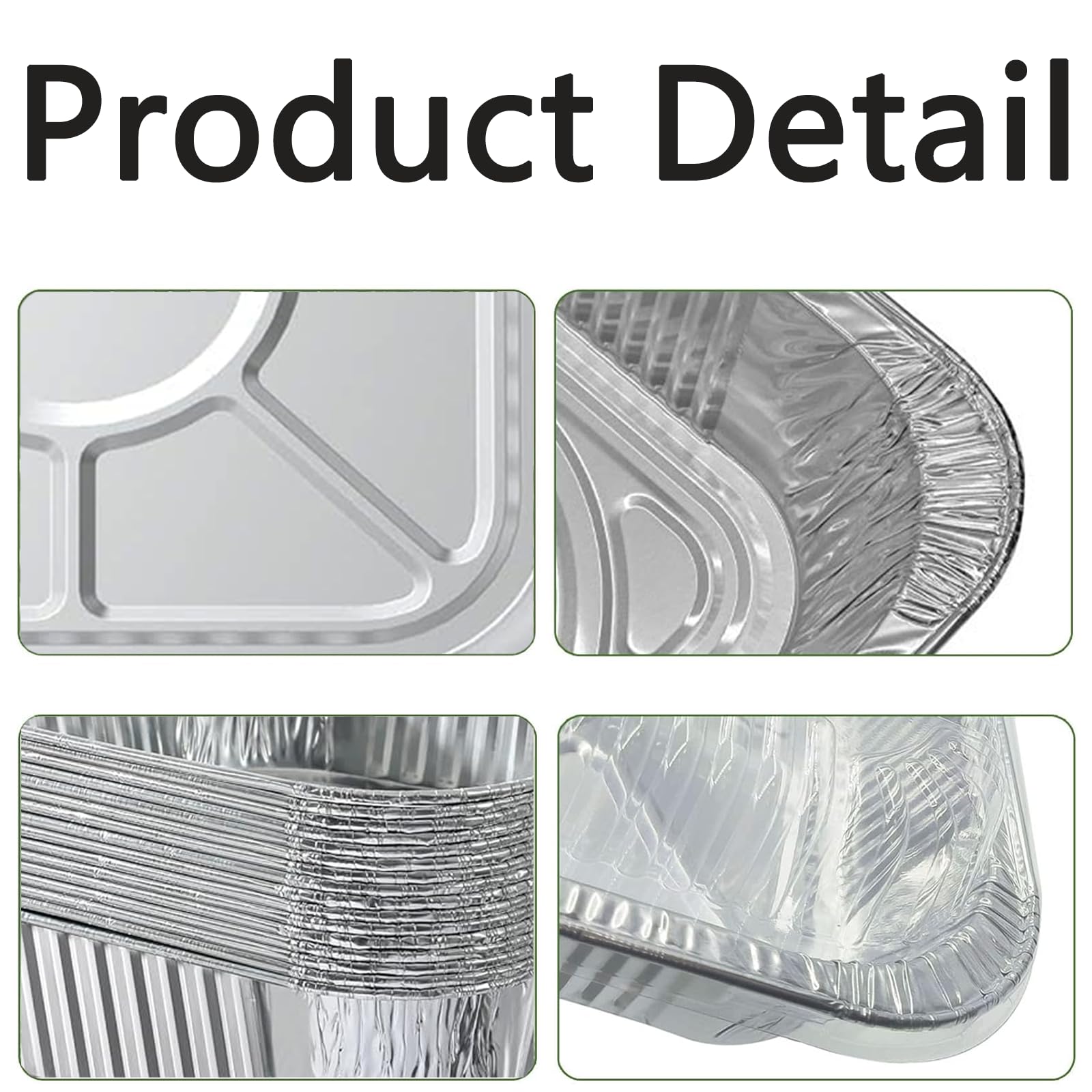 Paquete de 20 sartenes de aluminio de 8 x 8 pulgadas con tapas de plástico transparente de 8 pulgadas, moldes cuadrados desechables con tapas, bandejas de aluminio para asar para llevar, horno