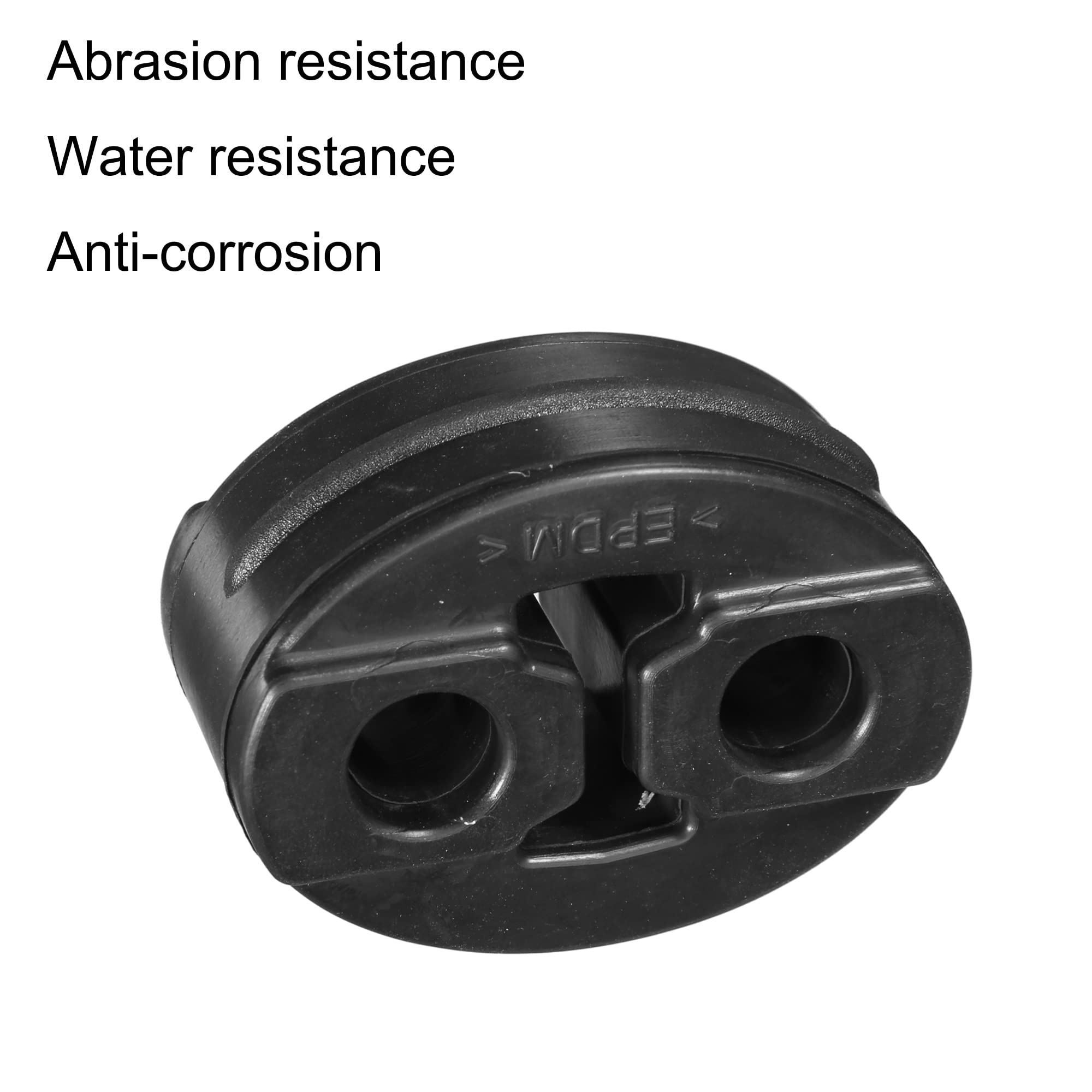 A ABSOPRO Auto 13mm 2 Fori Silenziatore Scarico Gancio Boccola Supporto Staffa 4pz