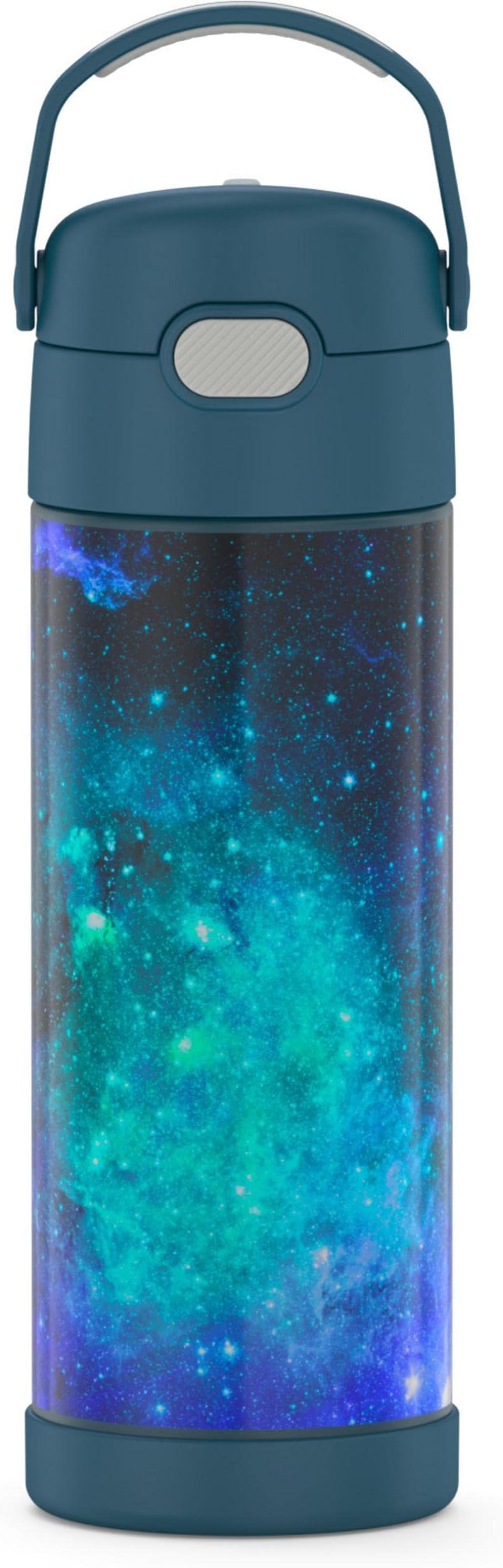 (Galaxy Teal) - FUNTAINER 473ml Stainless Steel Vacuum Insulated Bottle with Wide Spout Lid, Galaxy Teal