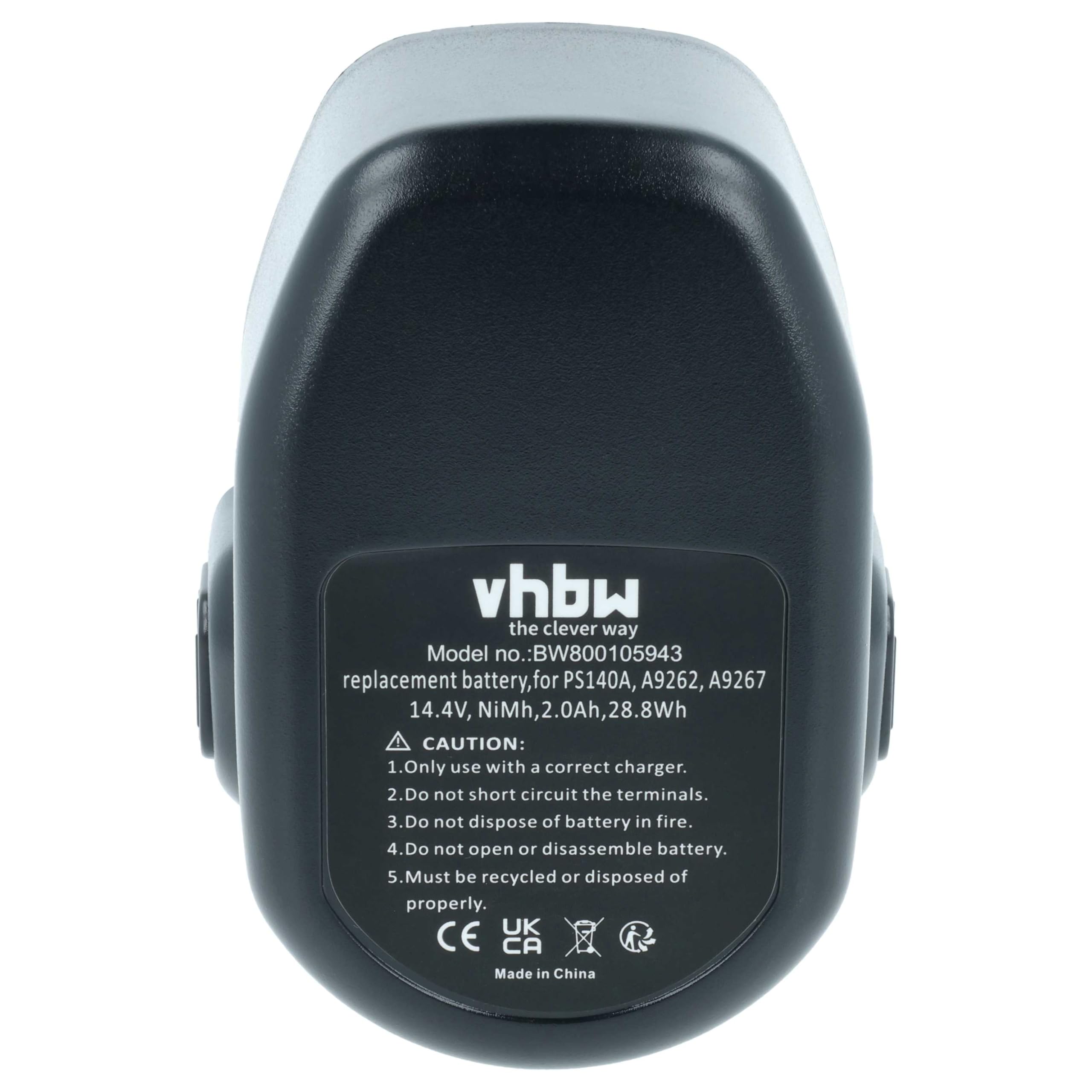 vhbw 2 x akumulator kompatybilny z Black & Decker CD14CE, CD14GSF-2