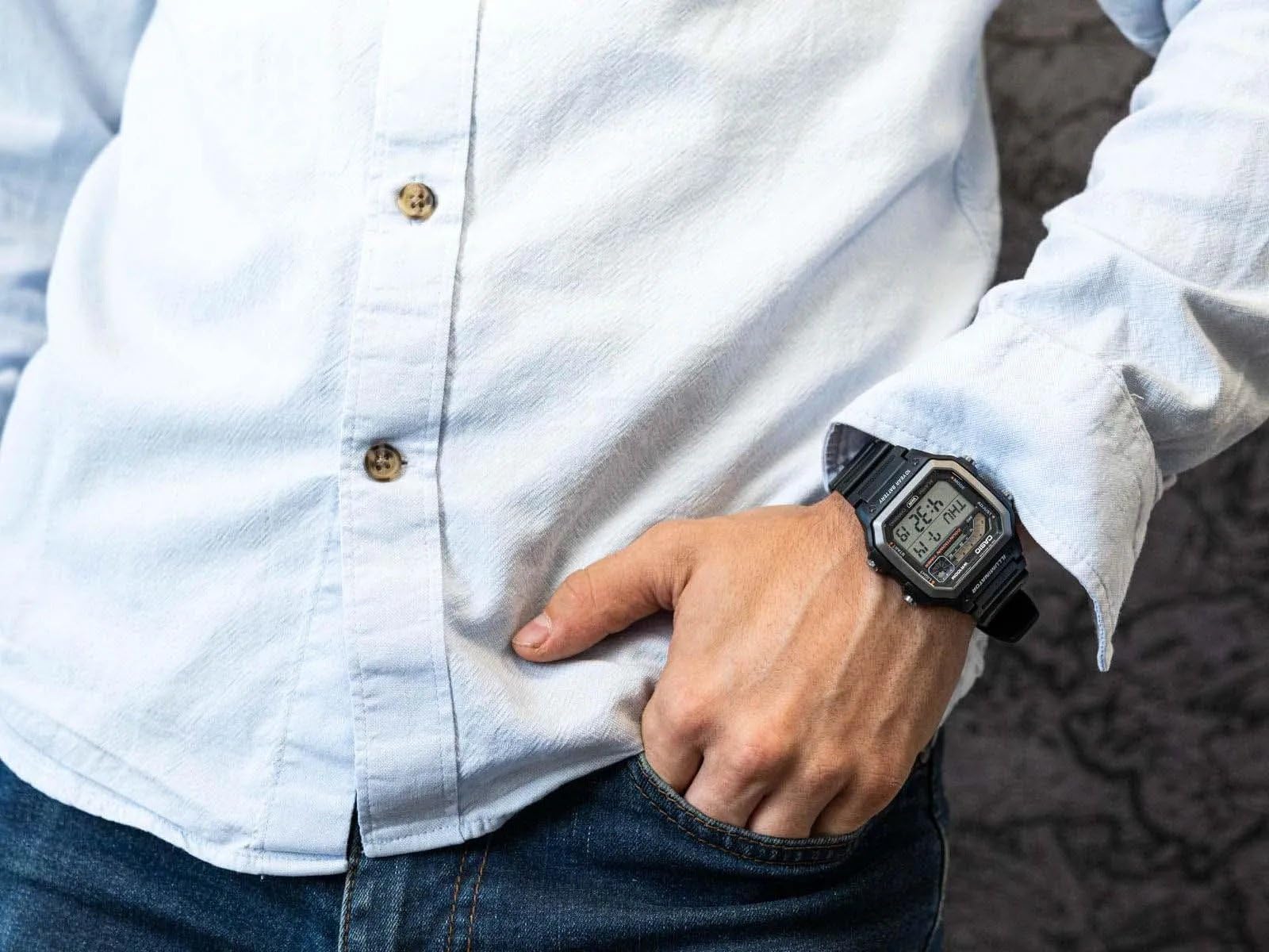 Casio Orologio Digitale al Quarzo Uomo LWS-1200H-1A2VCF