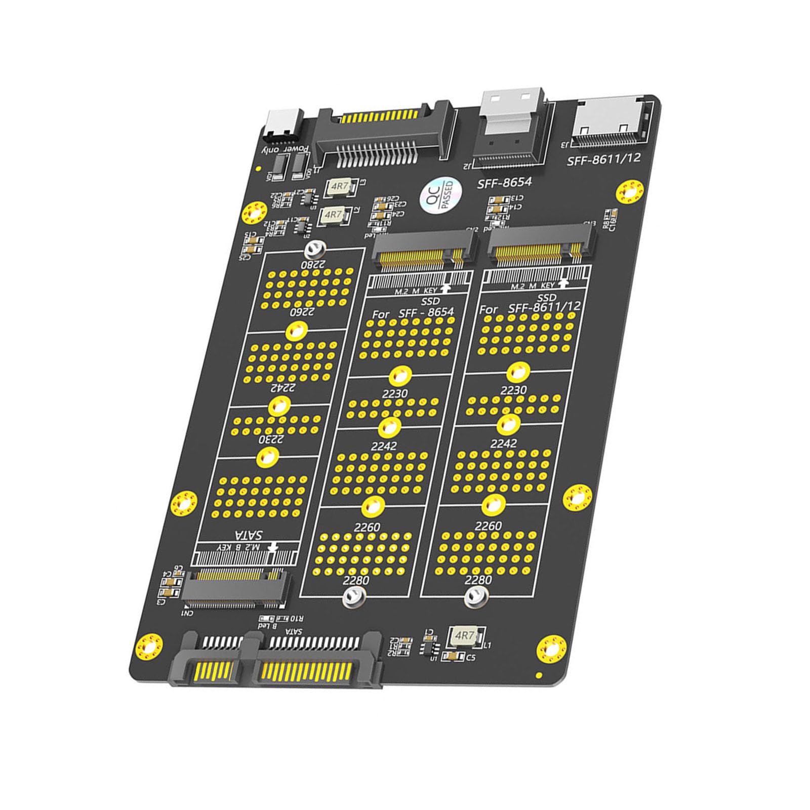 Adattatore NVME da Soid Disk a SFF-8611 SFF-8654 per trasferimento dati ad alta velocità e scheda adattatore server server