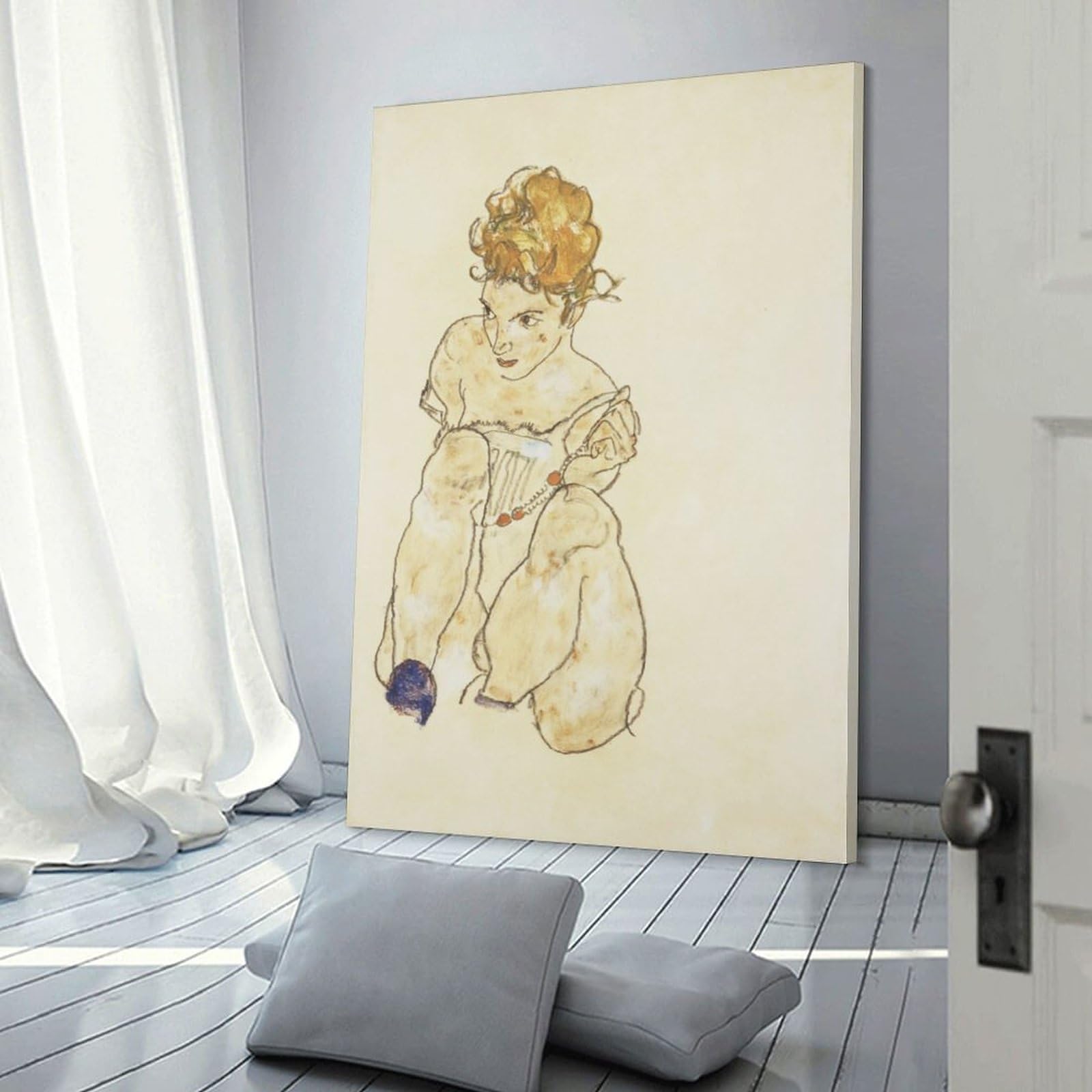 絵画｜原画｜油絵｜Interior Art｜The chilling girl 絵画｜原画｜油絵｜Interior Art｜The chilling girl