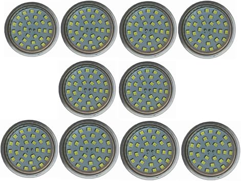 Low Voltage GU10 12V LED Bulb 24V, 50W Halogen Equivalent, Non Dimmable, LED Bulb Replacement for Boats, Marinas, Trucks, Motor Homes, 5W 450lm AC/DC 12-60V,Pack of 10 Color Cool White