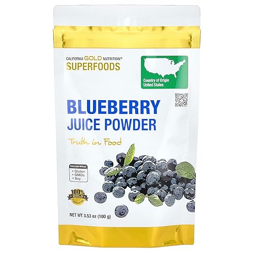 California Gold Nutrition Superfoods, Jugo de arándano en polvo, 3.53 oz (100 g)