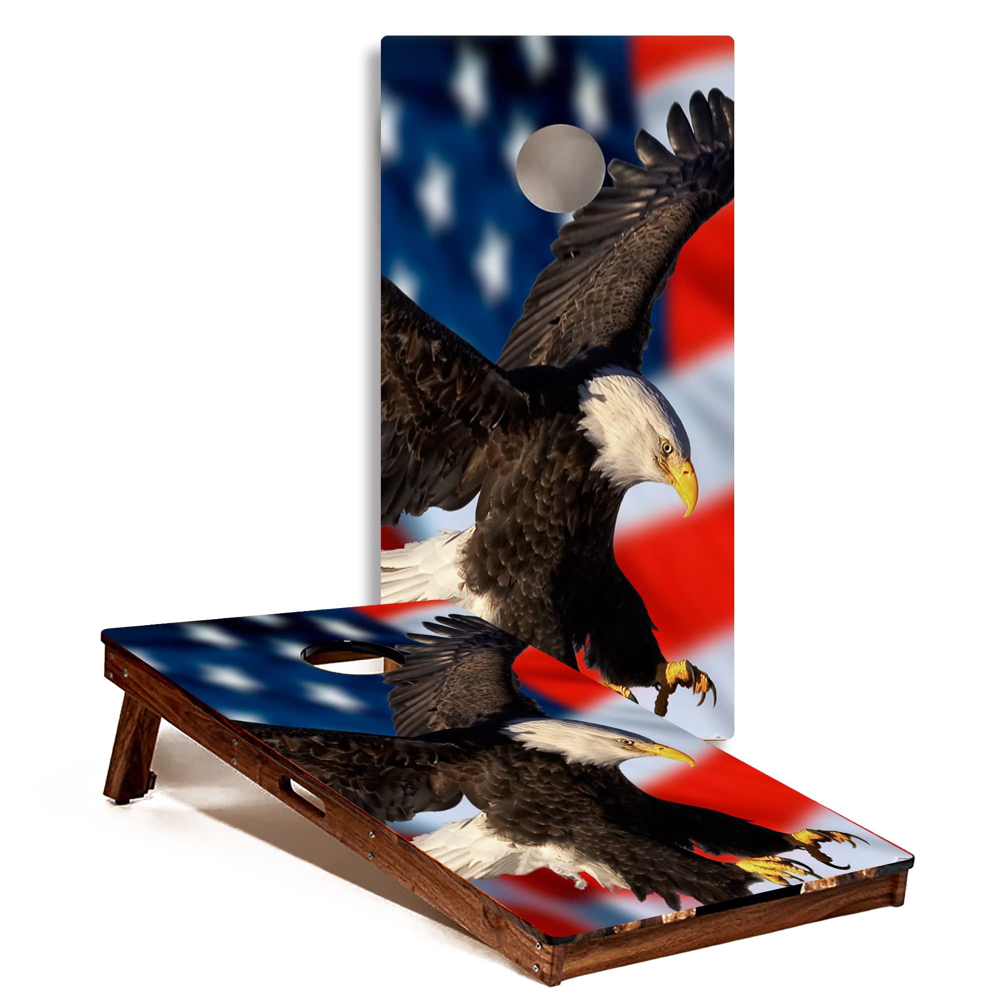 Cornhole Board Wraps And Decals For Boards Set Of 2 Skins Professional Vinyl Covers Sticker God Family Country Rustic Style American Flag Cornhole Wraps Cornhol