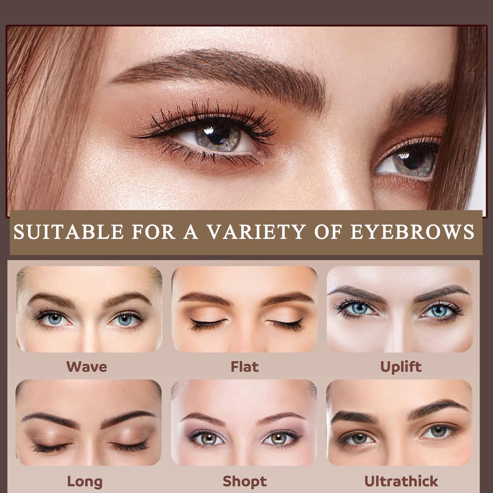 Eyebrow Stamp and Stencil Kit, One Step Eyebrow Stamp Stencil Kit - Image 4