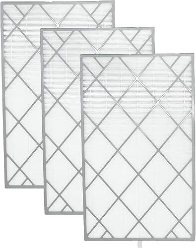Nispira HE6FKPET True HEPA Filtro de repuesto con carbón activado para purificador de aire Shark 6 ventiladores HE600 HE601 HE602, 3 paquetes