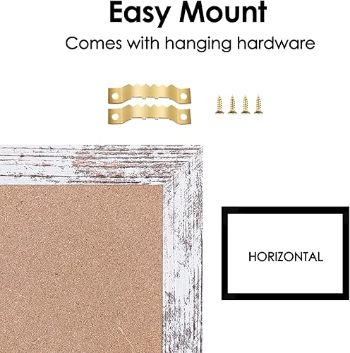 Miniatura 10 de Umtiti Calendario mensual pizarra blanca de borrado en seco y tablero de anuncios de corcho, marco de madera marrón de 13 x 17 pulgadas, superficie