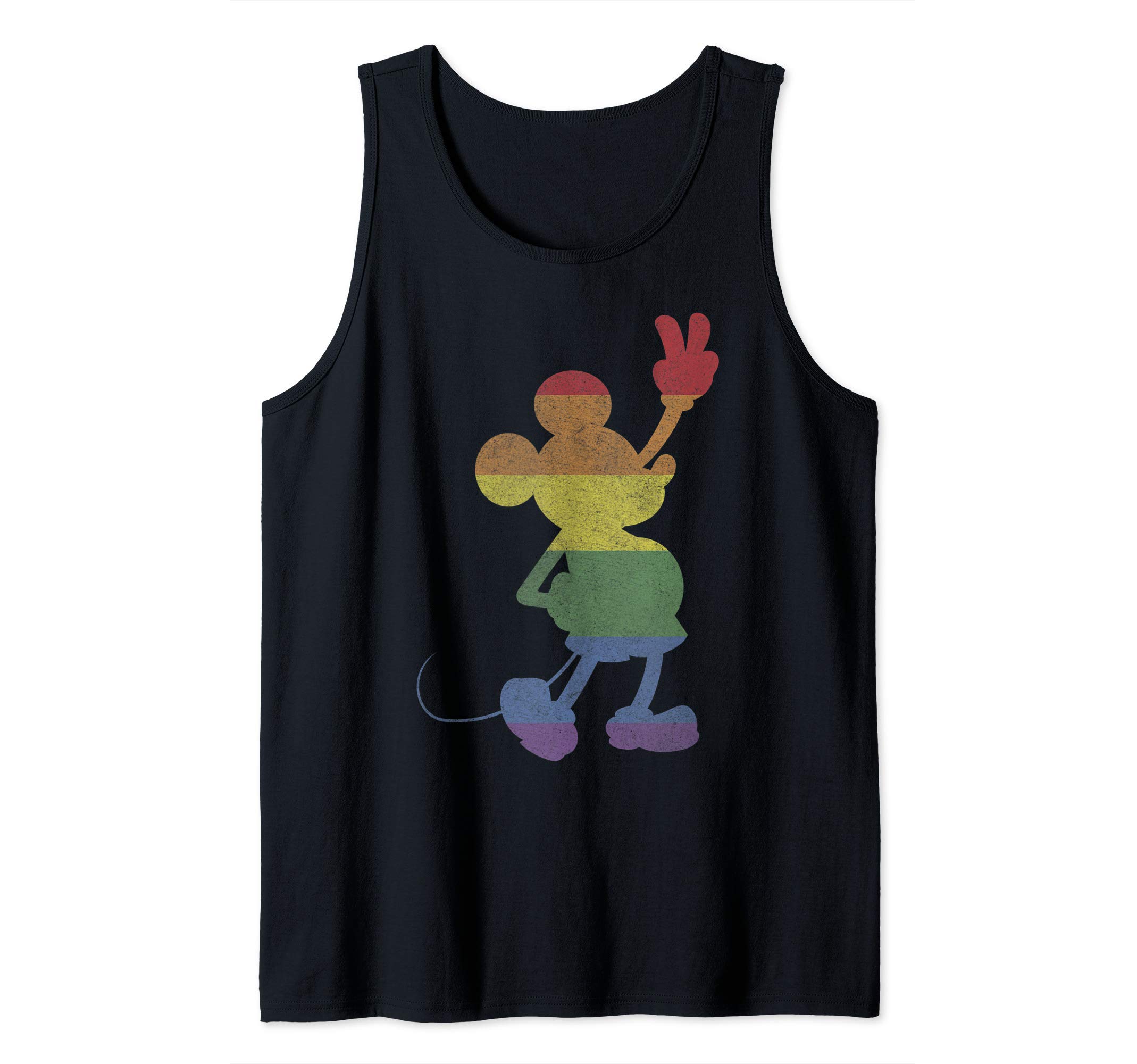 DisneyMickey And Friends Pride Rainbow Stripe Mickey Tank Top