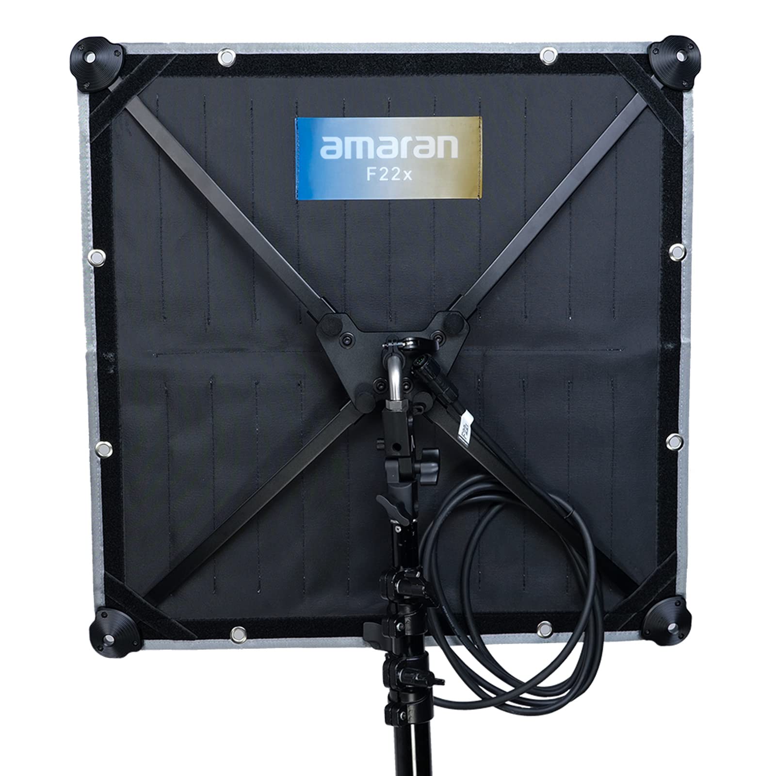 Aputure Amaran F22X 2'x2' Luz de Video LED Flexible Bicolor 2500K ~ 7500K, CRI: 95+, TLCI: 98+, 9 Efectos de Iluminación con Caja Ssuave de Malla de Panal, Control de Aplicaciones de Soporte