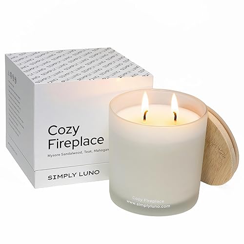 Cozy Fireplace - Tobacco & Wood Scented Candle – 14oz