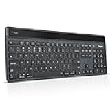 Targus Full-Size Sustainable EcoSmart Bluetooth Keyboard, Black - Compatible with Chrome OS, Windows, macOS, iOS, and Android (AKB868US)