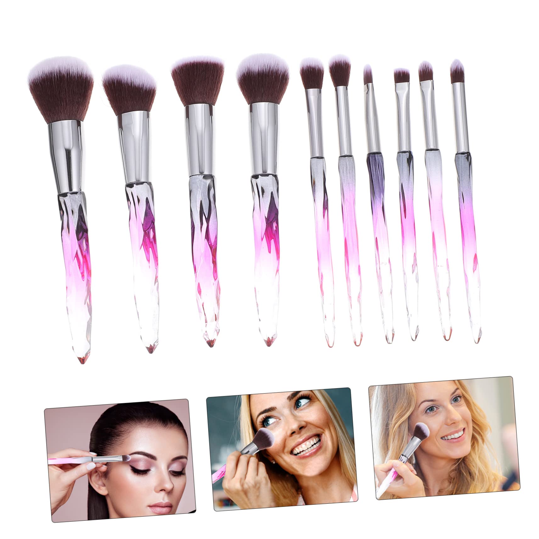 Ipetboom 30pezzi Pennelli Professionali Per Trucco Spazzole Per Fondotinta Contouring e Ombretto Con Manico e Setole Sintetiche Per Makeup Artist e Principianti