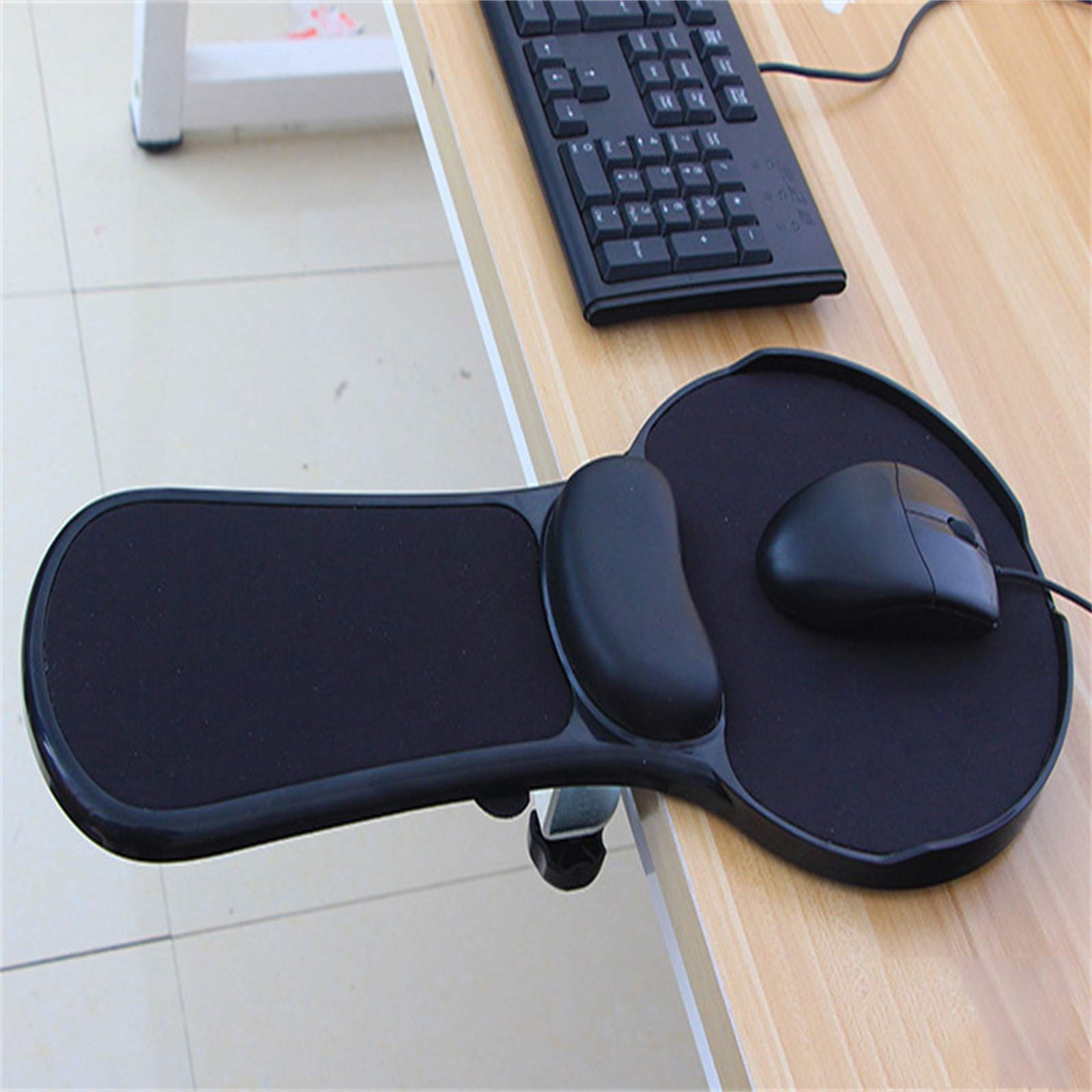 Tappetino per Mouse E Tastiera con Poggiapolsi, Supporto da Polso per Mouse Pad, Cuscini Poggiapolsi per Tastiera in Memory Foam Ergonomico con Base Antiscivolo per Casa,Ufficio,Gioco