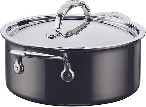 Hestan - Colección NanoBond - Olla de sopa de titanio de acero inoxidable, compatible con placa de inducción, 3 cuartos de galón