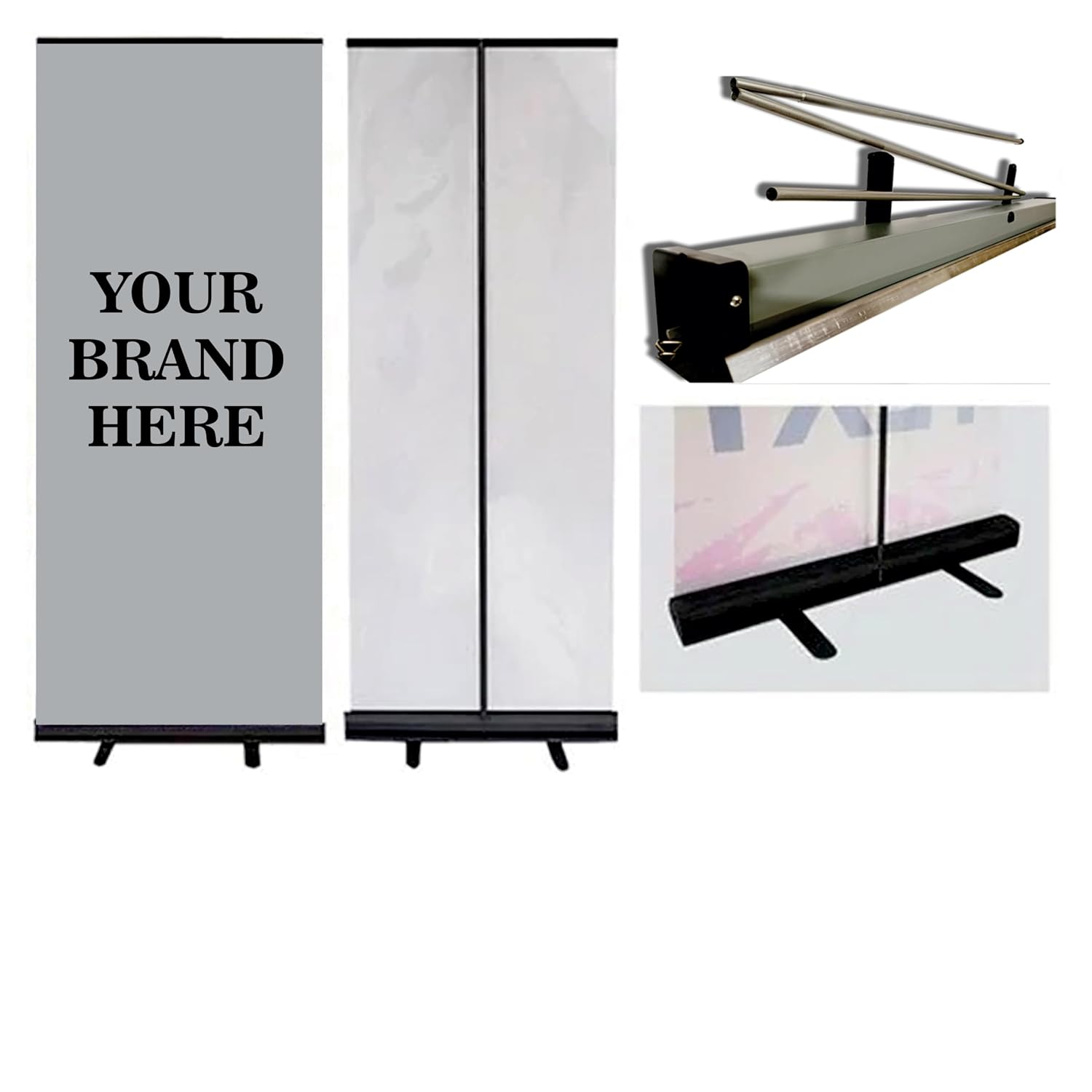 CreativePrintSolution Roll up Metal Base Banner Standee 3x6 Feet ...
