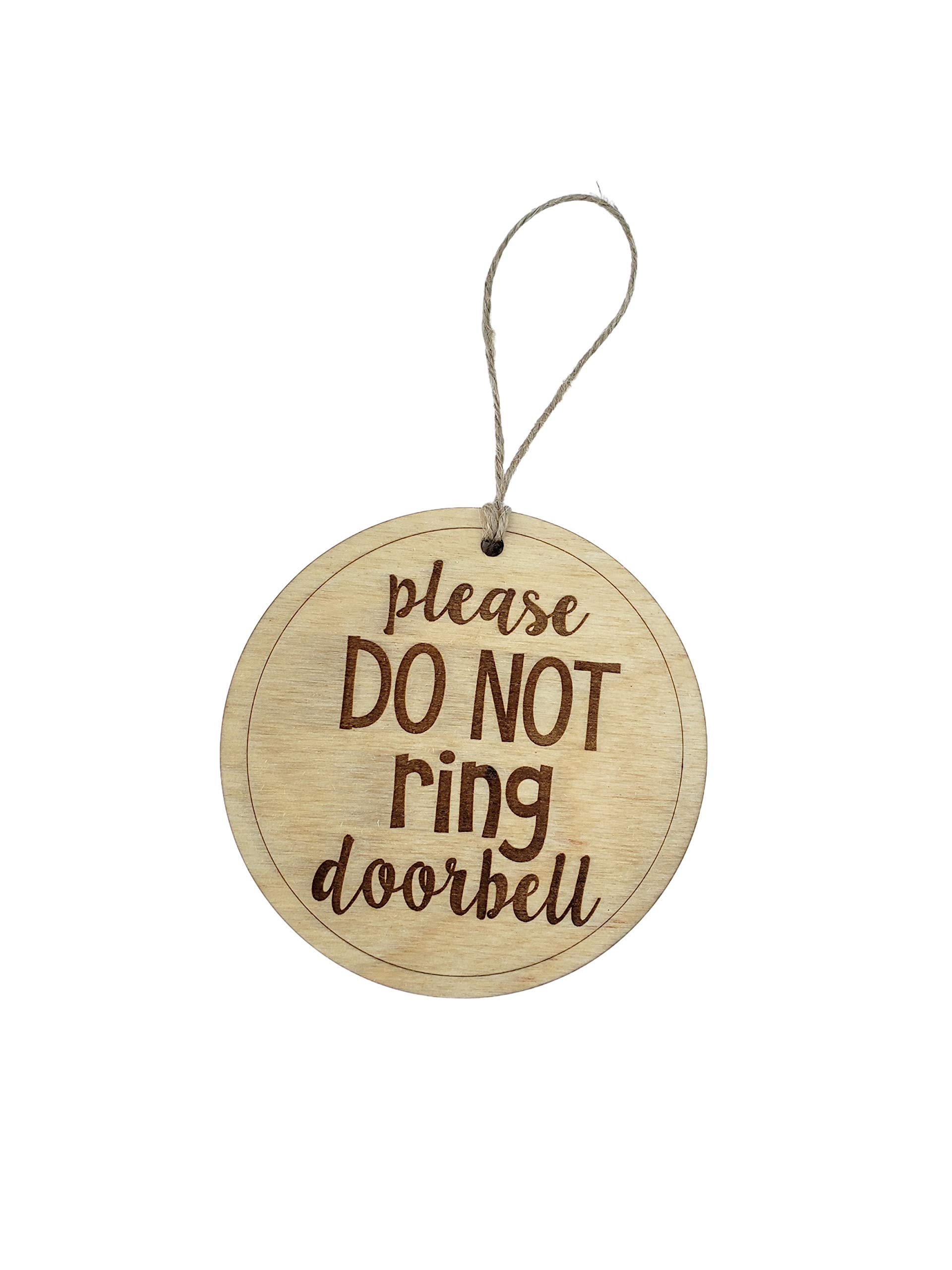 CMS Design StudioDo Not Ring Doorbell Wooden Sign