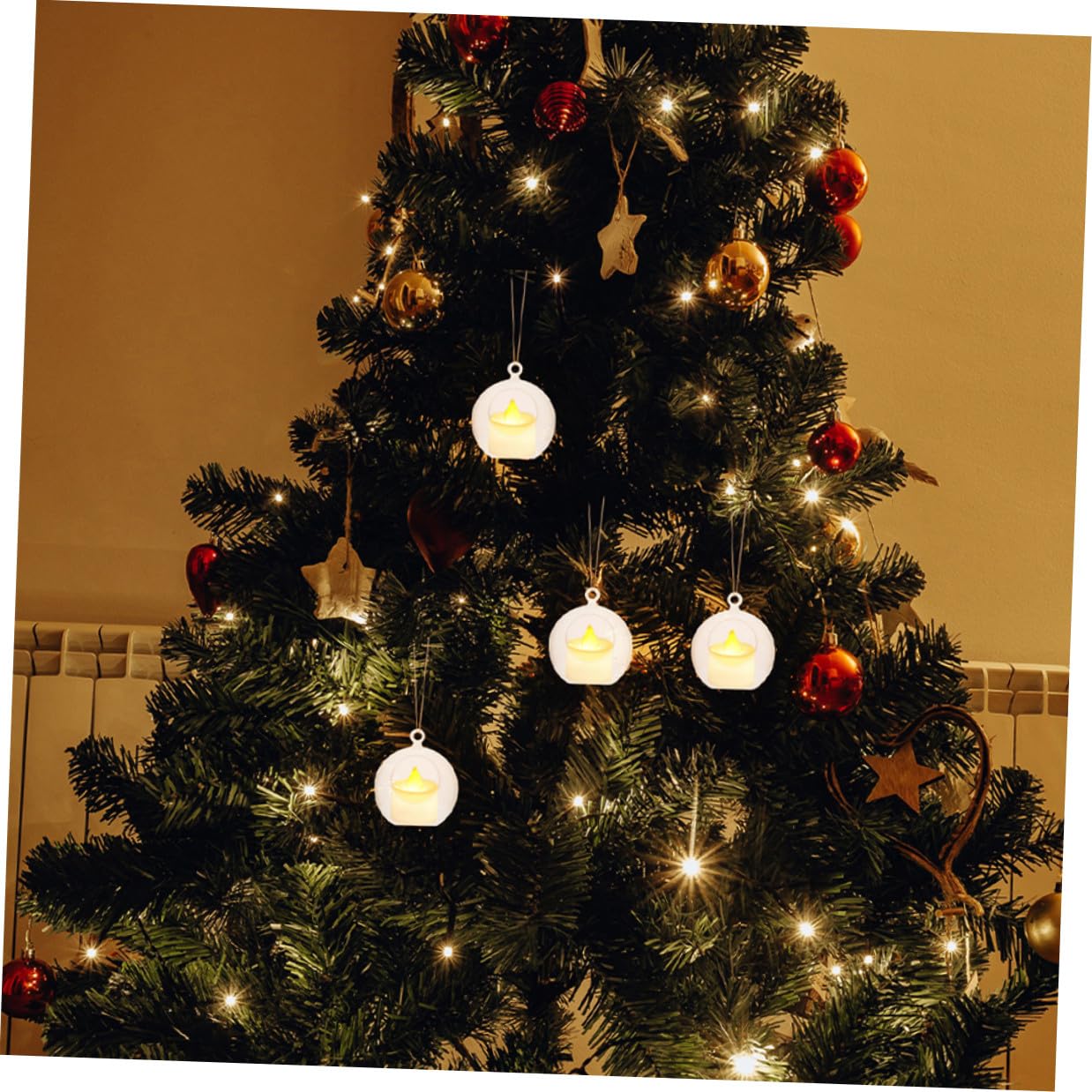 Mikikit Bolas Decorativas Transparentes Rellenable de 8 Cm, 20 Unidades, Bolas Colgantes Huecas de Acrílico para Decoración Navideña, Bodas, Cumpleaños y Manualidades