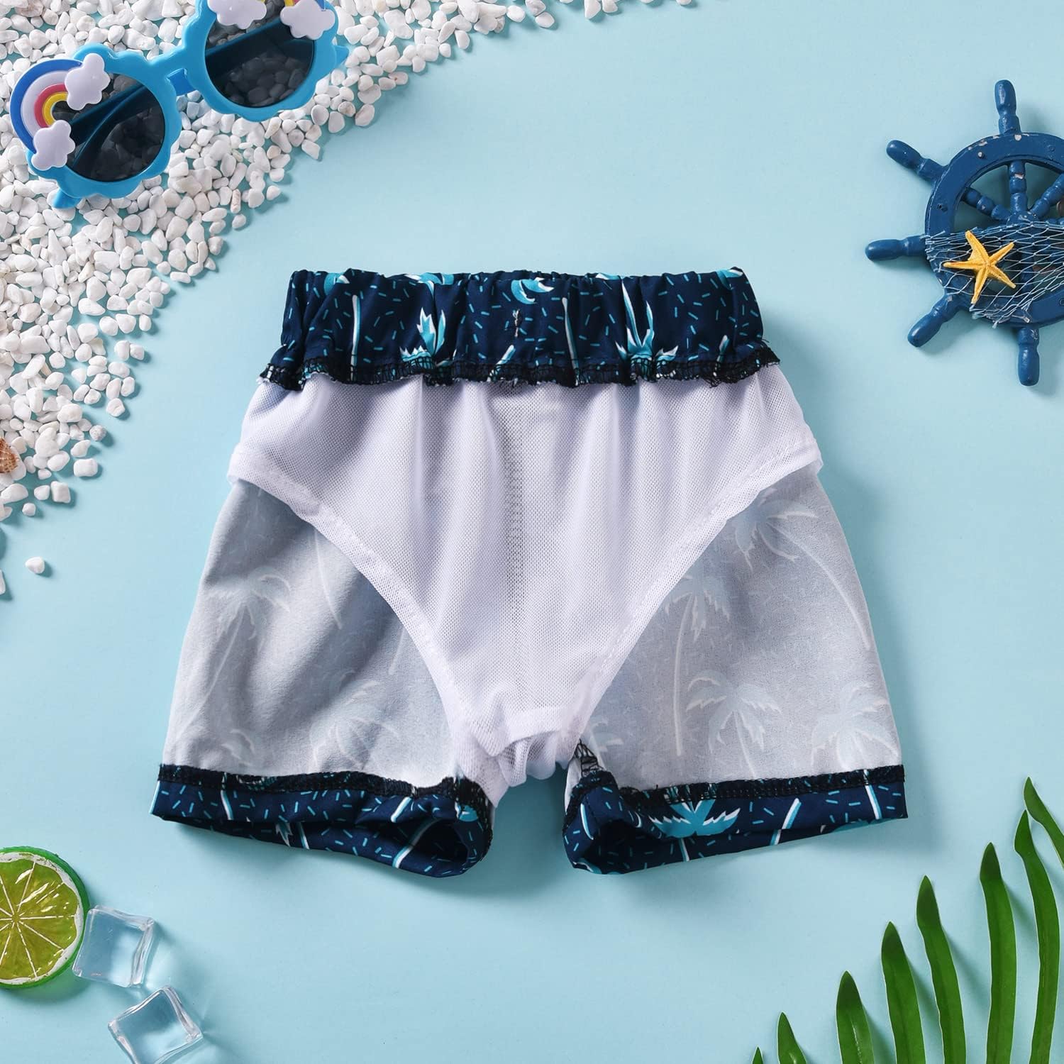 Aalizzwell Swim Trunks for Toddler Infant Baby Boys with Lining - Image 6