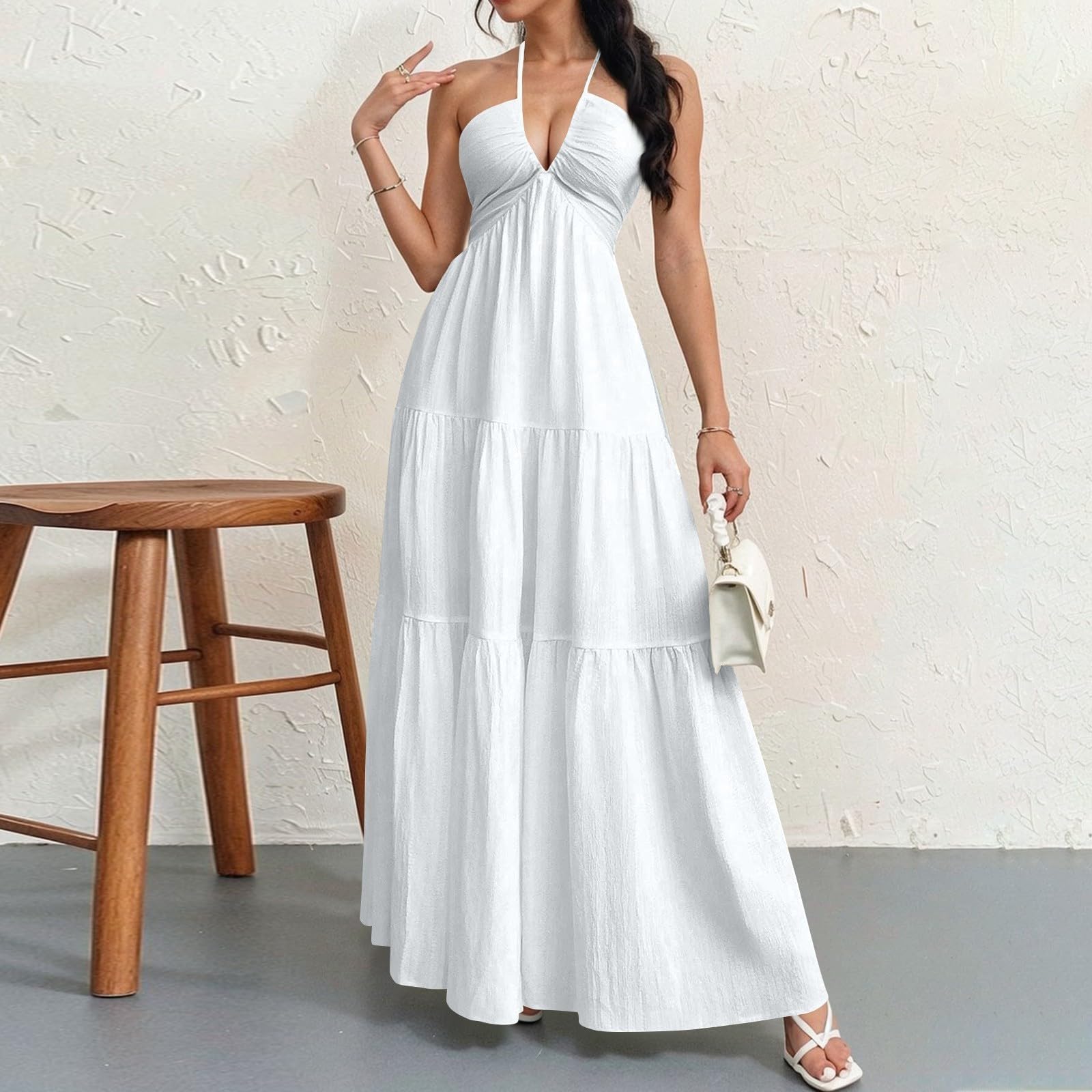 Verano para Mujer Mangas Cortas Casual Vestidos Elegante Suelto Vestido de Playavestido de mujerModerno y verstil