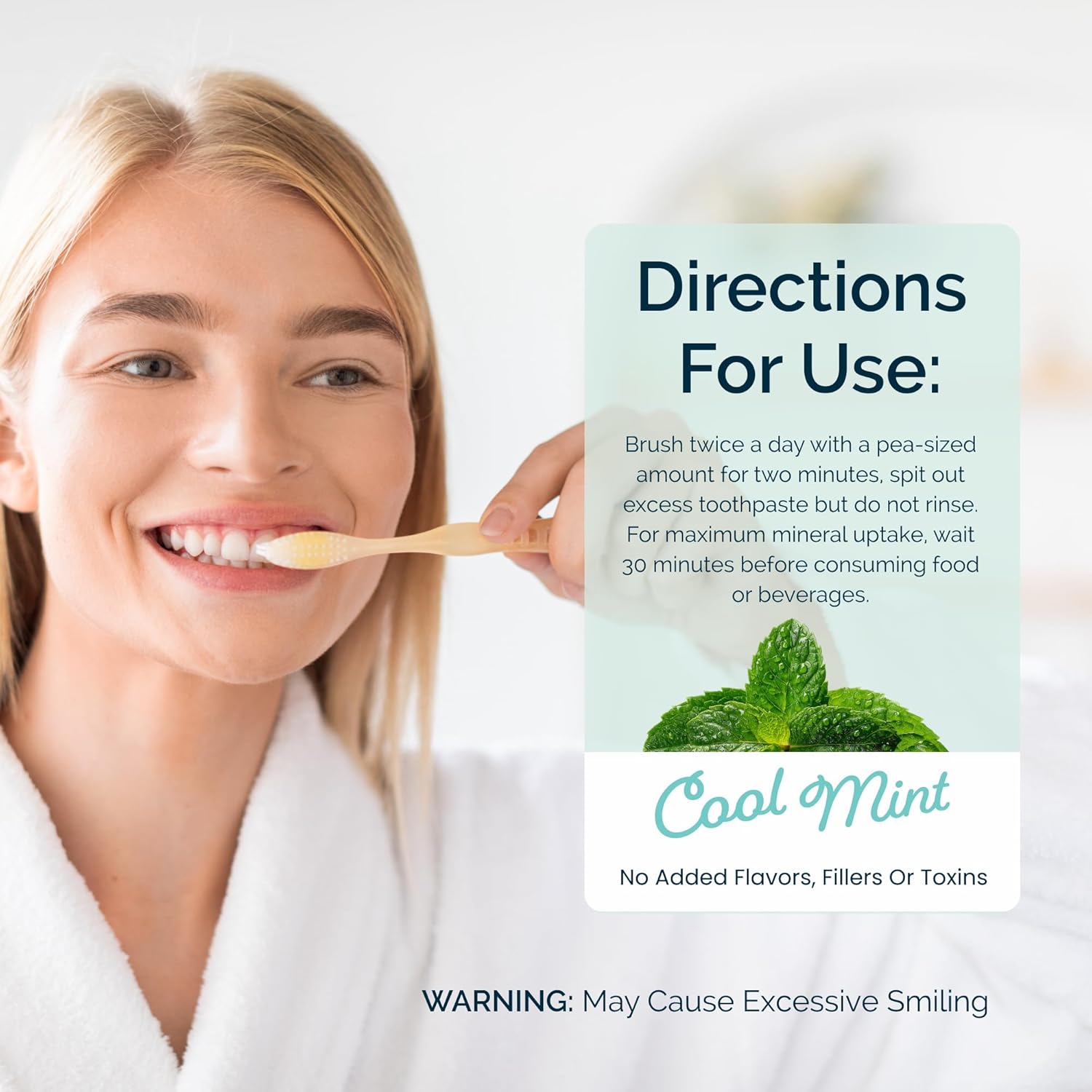 Dr. Jen Fluoride Free Toothpaste with 10% Nano Hydroxyapatite, Xylitol & Glycerin for Daily Oral Care, Remineralizing Toothpaste Designed for Sensitive Teeth, Travel Essentials, Cool Mint, 1 Pack - Image 9