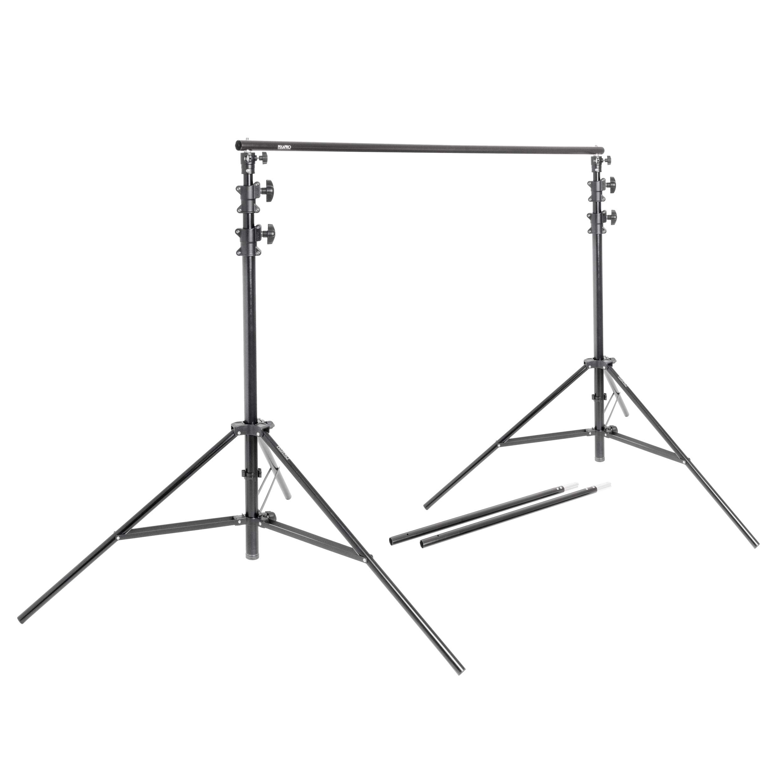 Pixapro Light Telescopic Background Stand Photography Ing C Stand Projector Video Webcam Mini Ring Streaming Studio Screen Boom Arm (3.2M X 3M, Single)