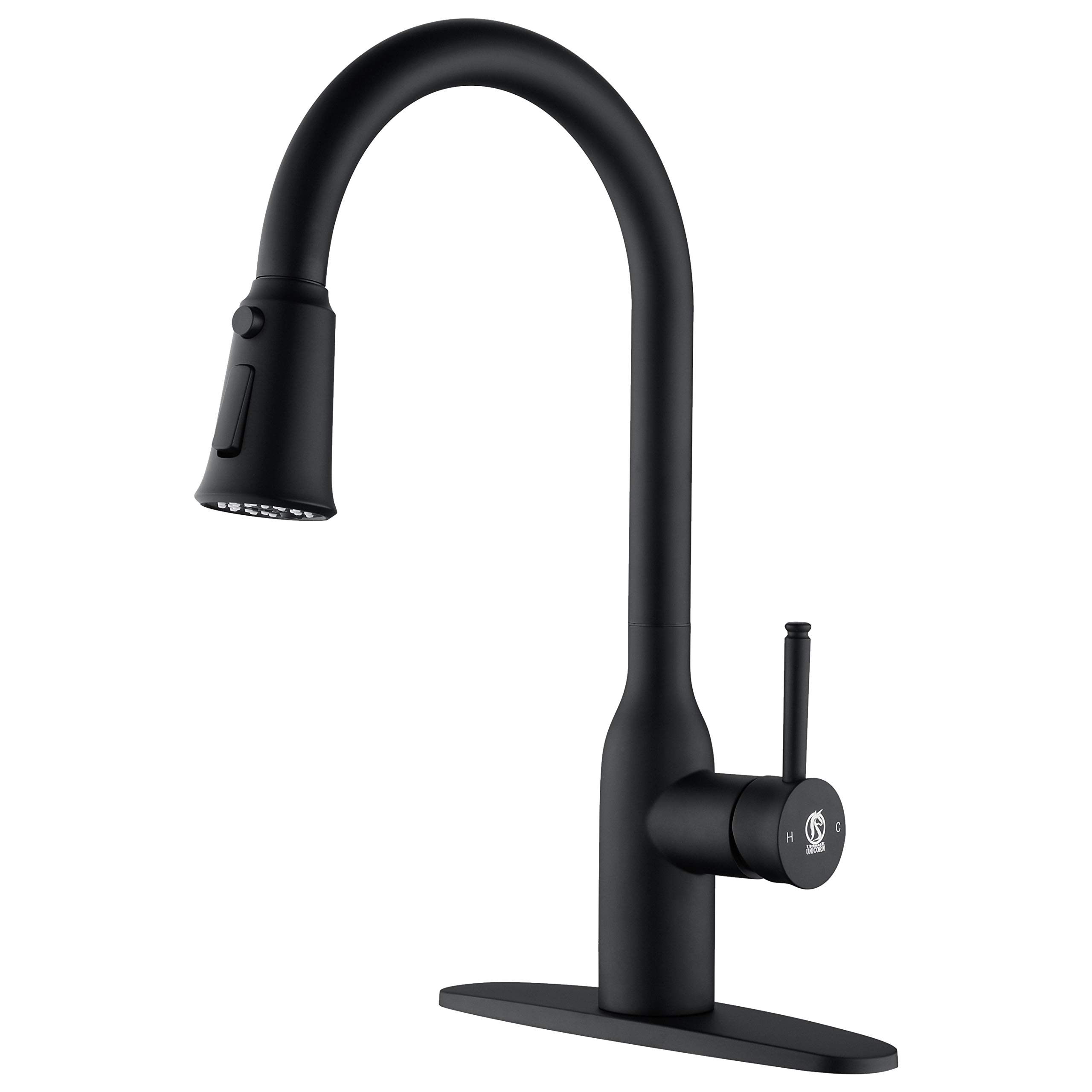 Buy Kitchen Sink Faucets (Matte Black) , Solid Brass Single Handle