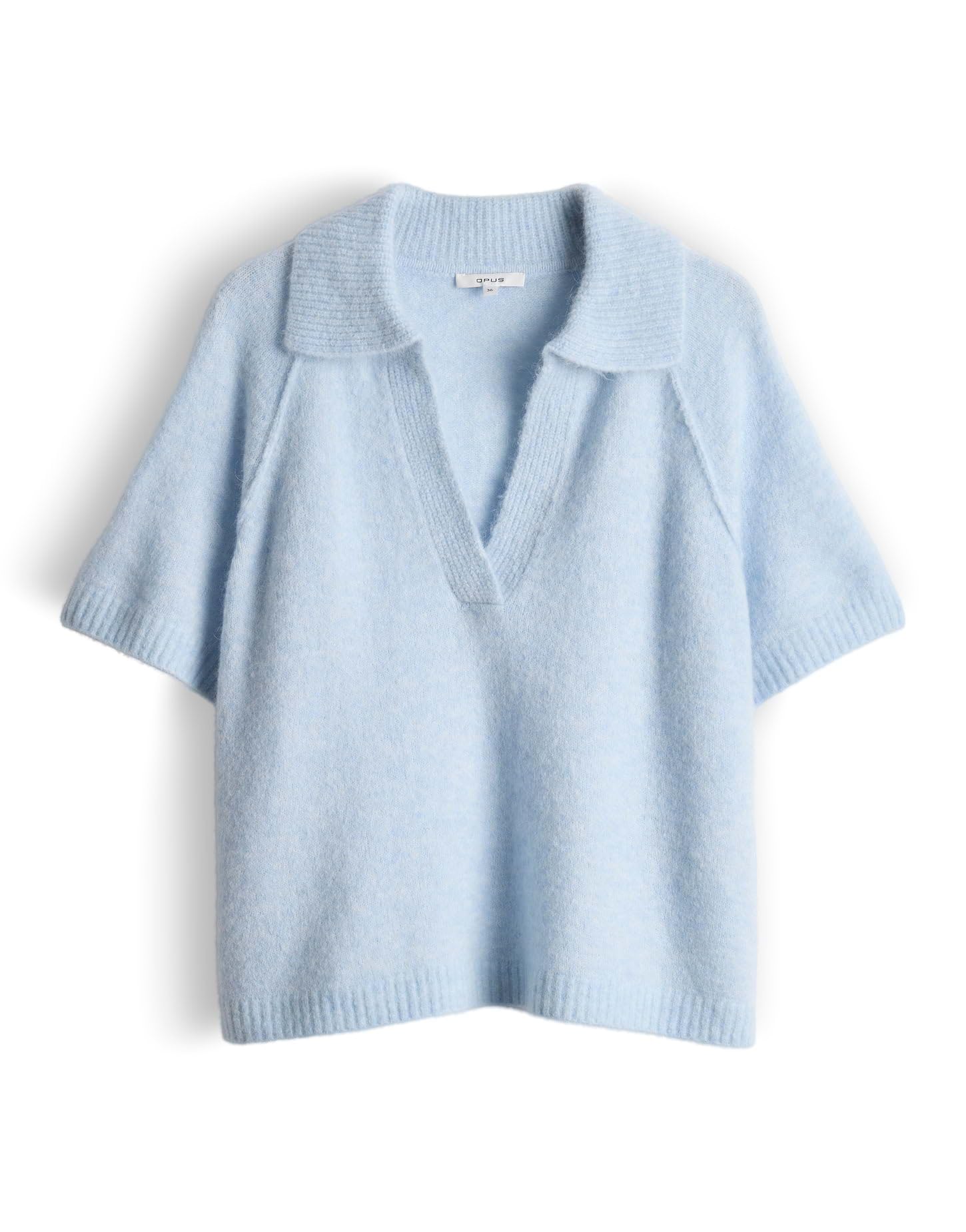 OPUS Damen Pullover | Weiches Strickshirt im Polo Stil Loose Fit