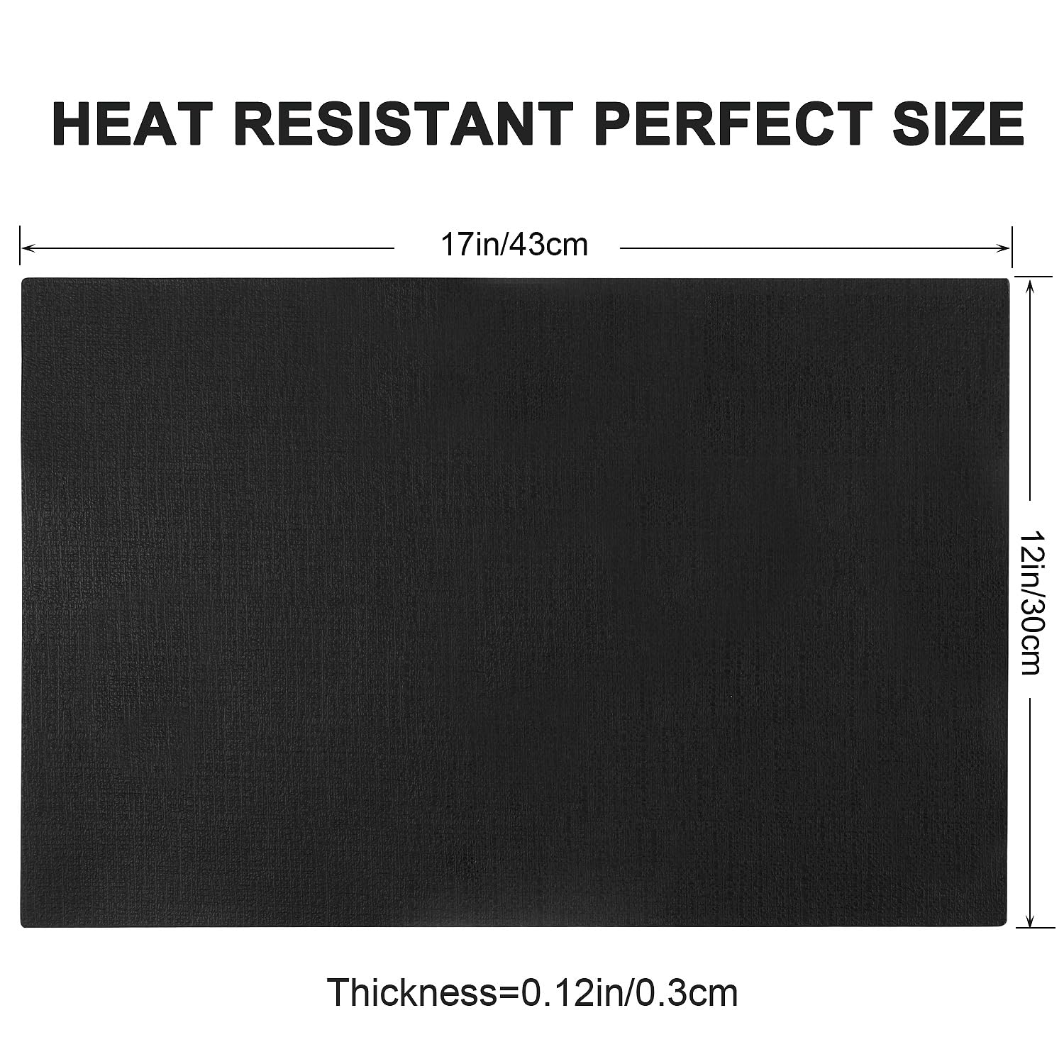 Juego de 6 manteles individuales de cuero resistentes al calor, impermeables, lavables, de poliuretano, fáciles de limpiar, antideslizantes (negro, 6)