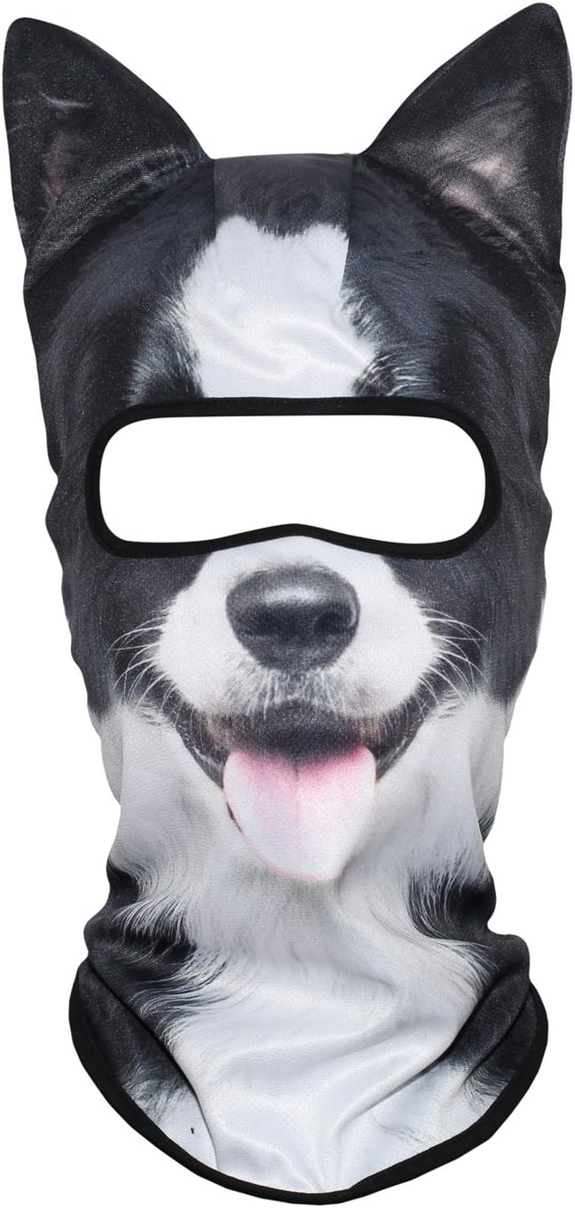 3D Stand Ears Animal Balaclava Face Mask for Music Festivals, Raves, Ski, Halloween, Party Outdoor Activities