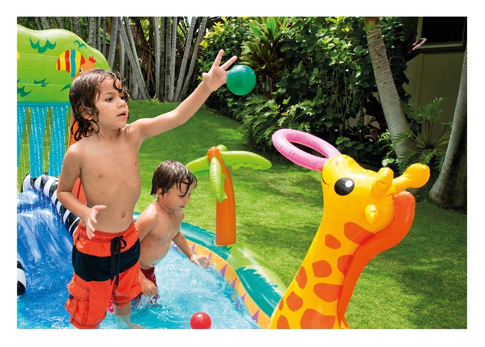 intex pirate play center inflatable pool with sprayer