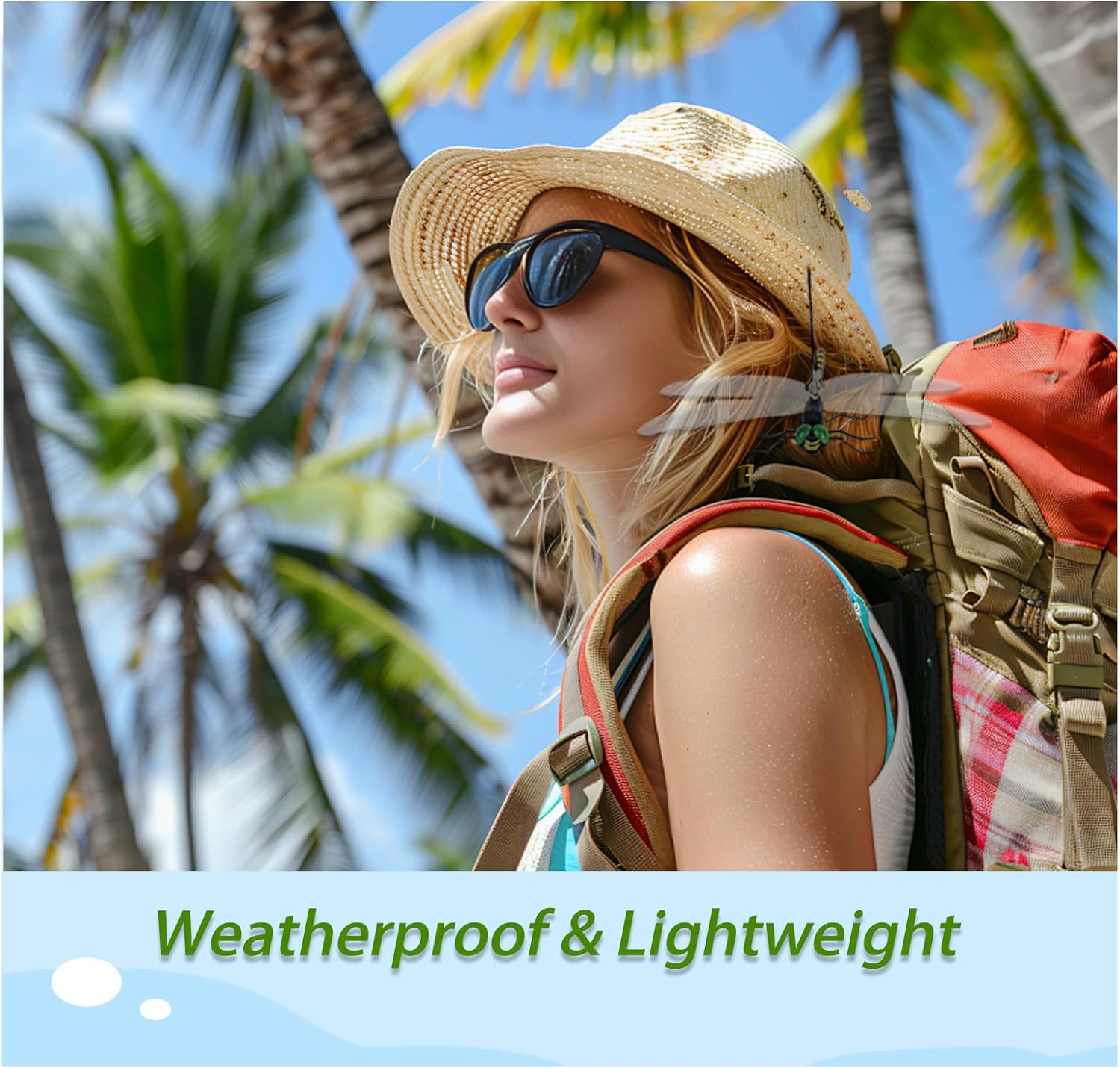 4 Pcs Dragonfly Hat Clip for Bugs, PVC Dragon Fly Bug Clip for Fly Repelling, Fake Dragonfly Hat Clips with Pins and Lanyards - Image 6