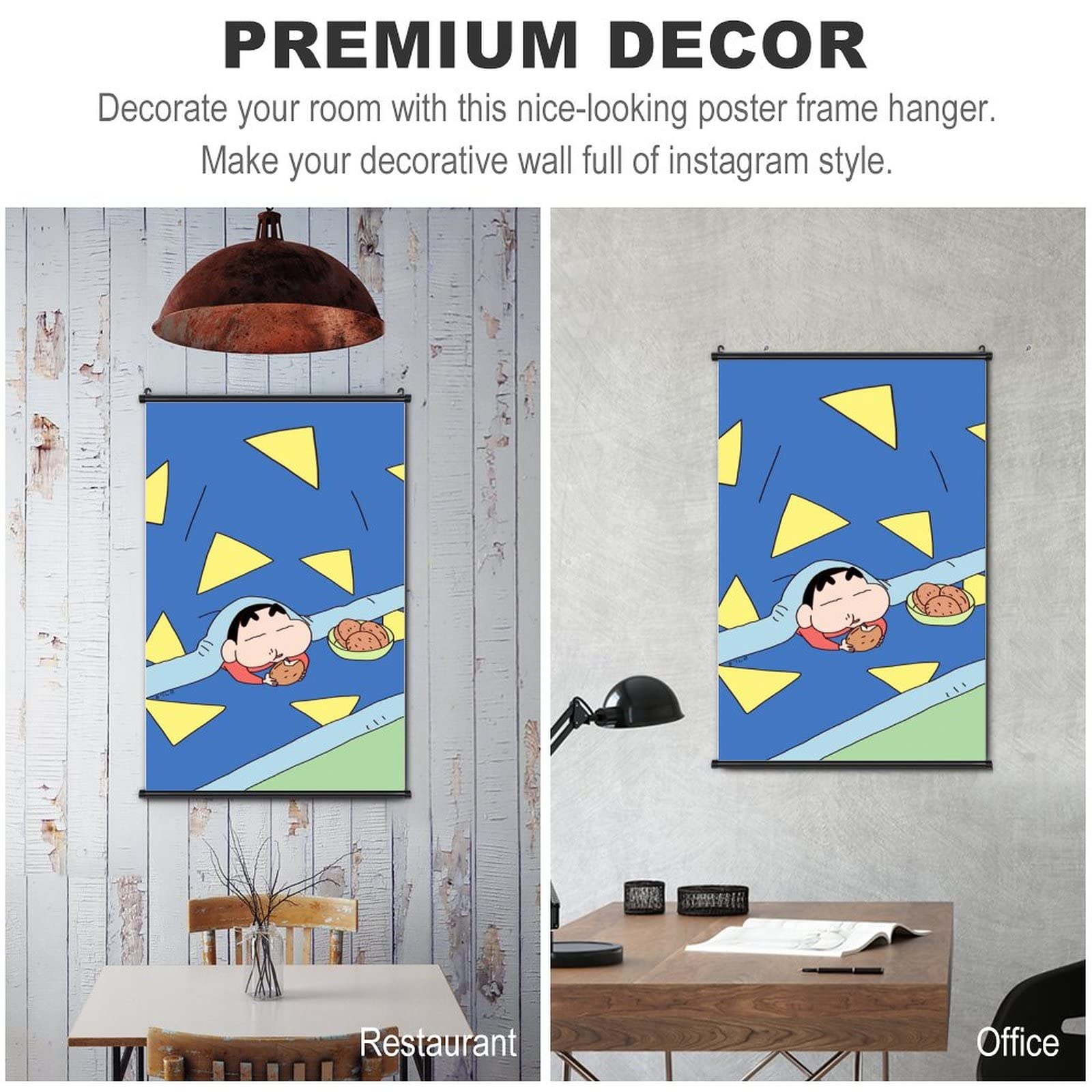 Amazon.co.jp: クレヨンしんちゃん 掛ける絵 ポスター 掛け軸壁飾り