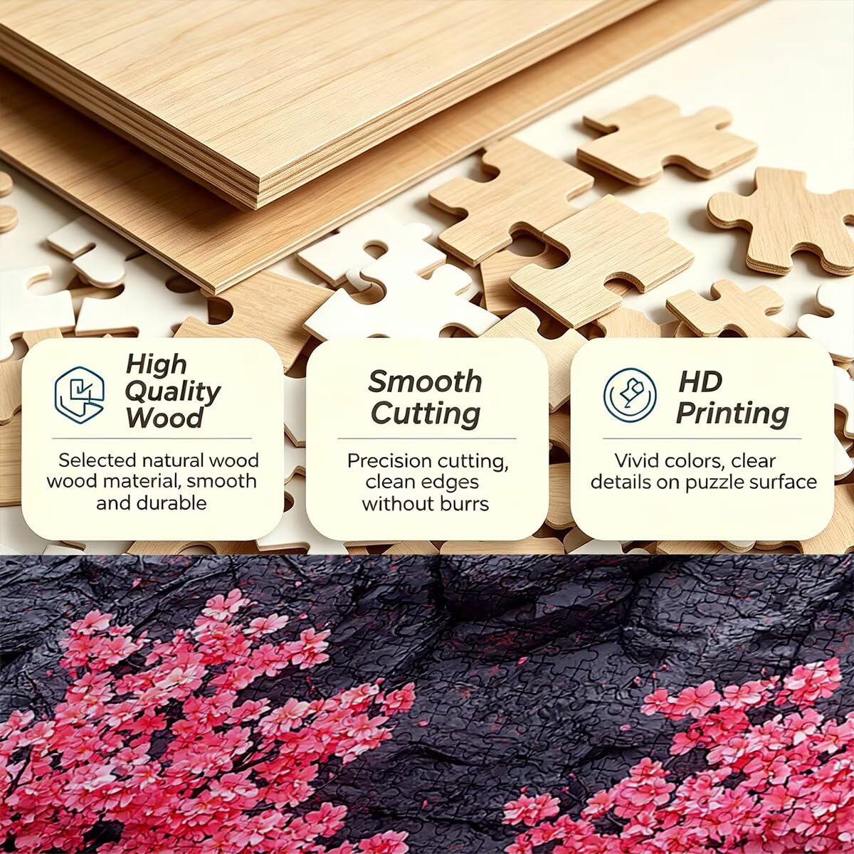 Drzewo puzzle, puzzle 3000 elementów dla dorosłych, prezent dla kobiety i