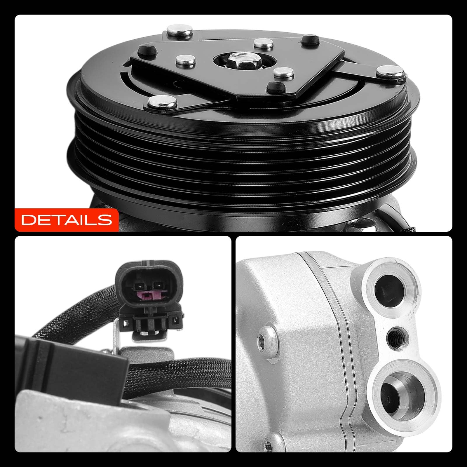 Frankberg Compressore dell'aria condizionata con frizione Compatibile Meriva B Zafira Tourer Insignia A