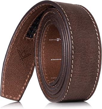 SlideBelts Wide Full Grain Leather Ratchet Belt Strap 1.5"