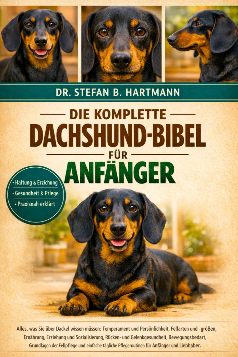 DIE KOMPLETTE DACHSHUND-BIBEL FÜR ANFÄNGER: Alles, was Sie über Dackel wissen müssen: Temperament und Persönlichkeit, Fellarten und ... Pflegeroutinen für Anfänger und Liebhaber.