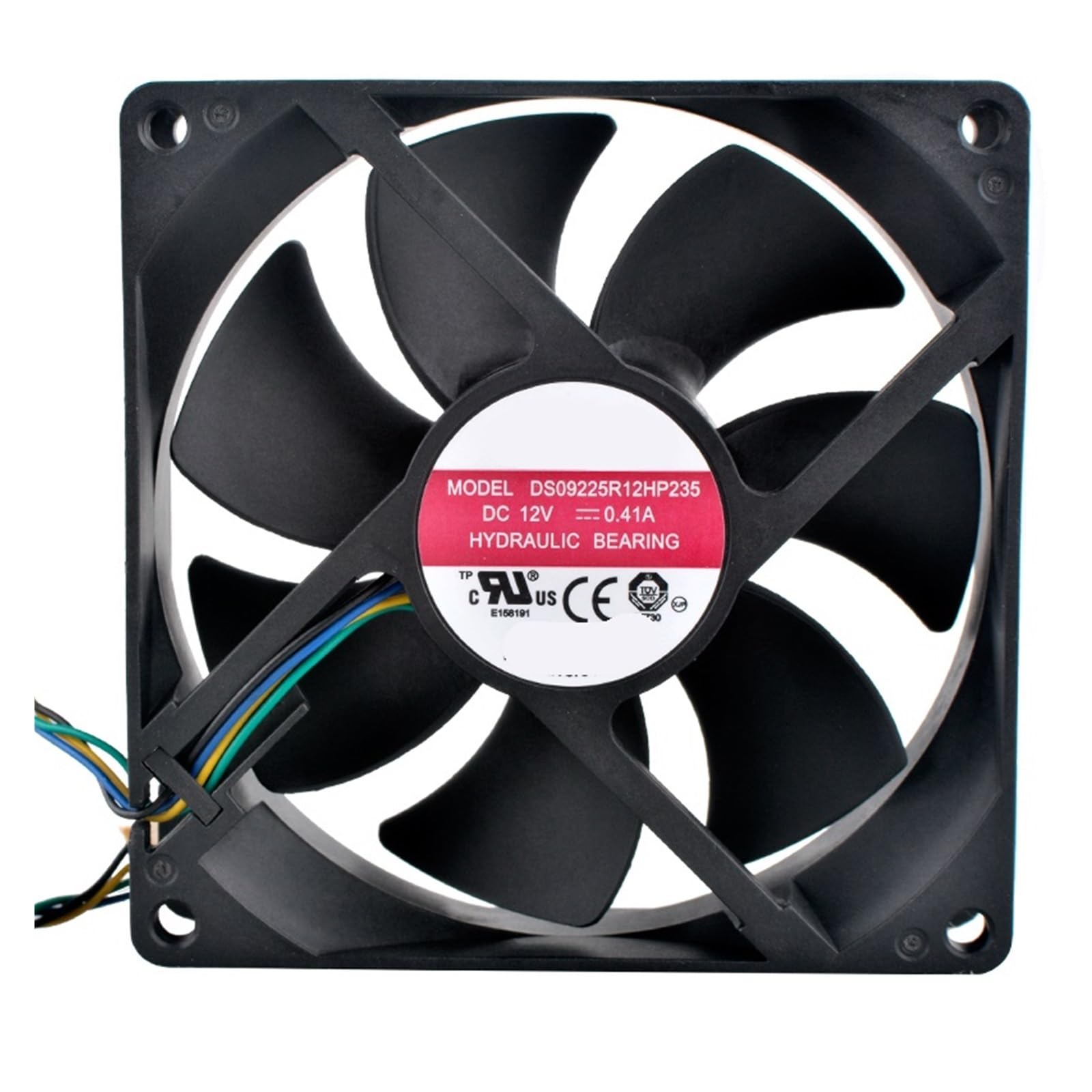 JJKKOZVQF DS09225R12HP235 9.2cm 92mm fan 92x92x25mm DC12V 0.41A 4pin axial flow fan cooling fan