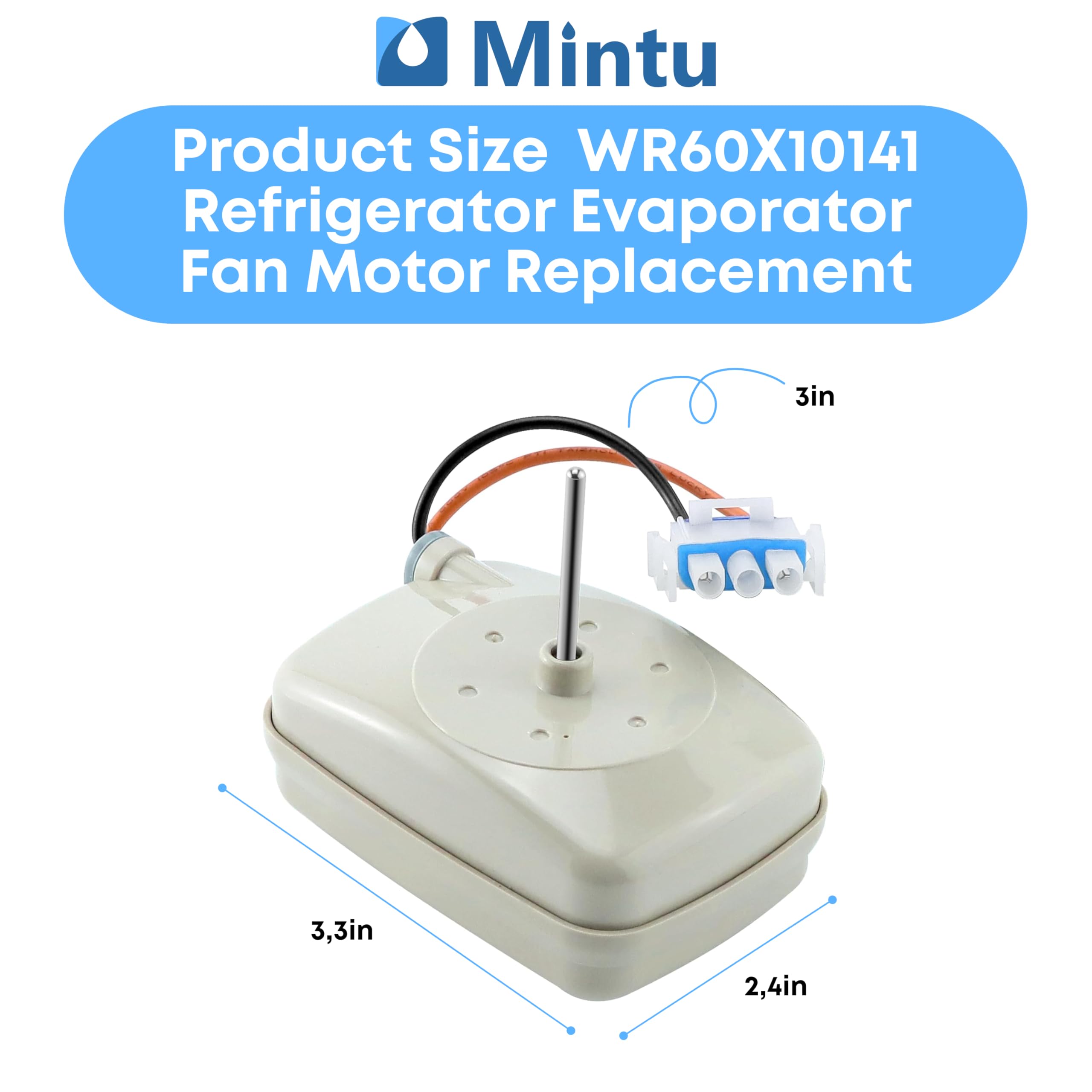 Amazon.com: Mintu Refrigerator Evaporator Fan Motor Replacement
