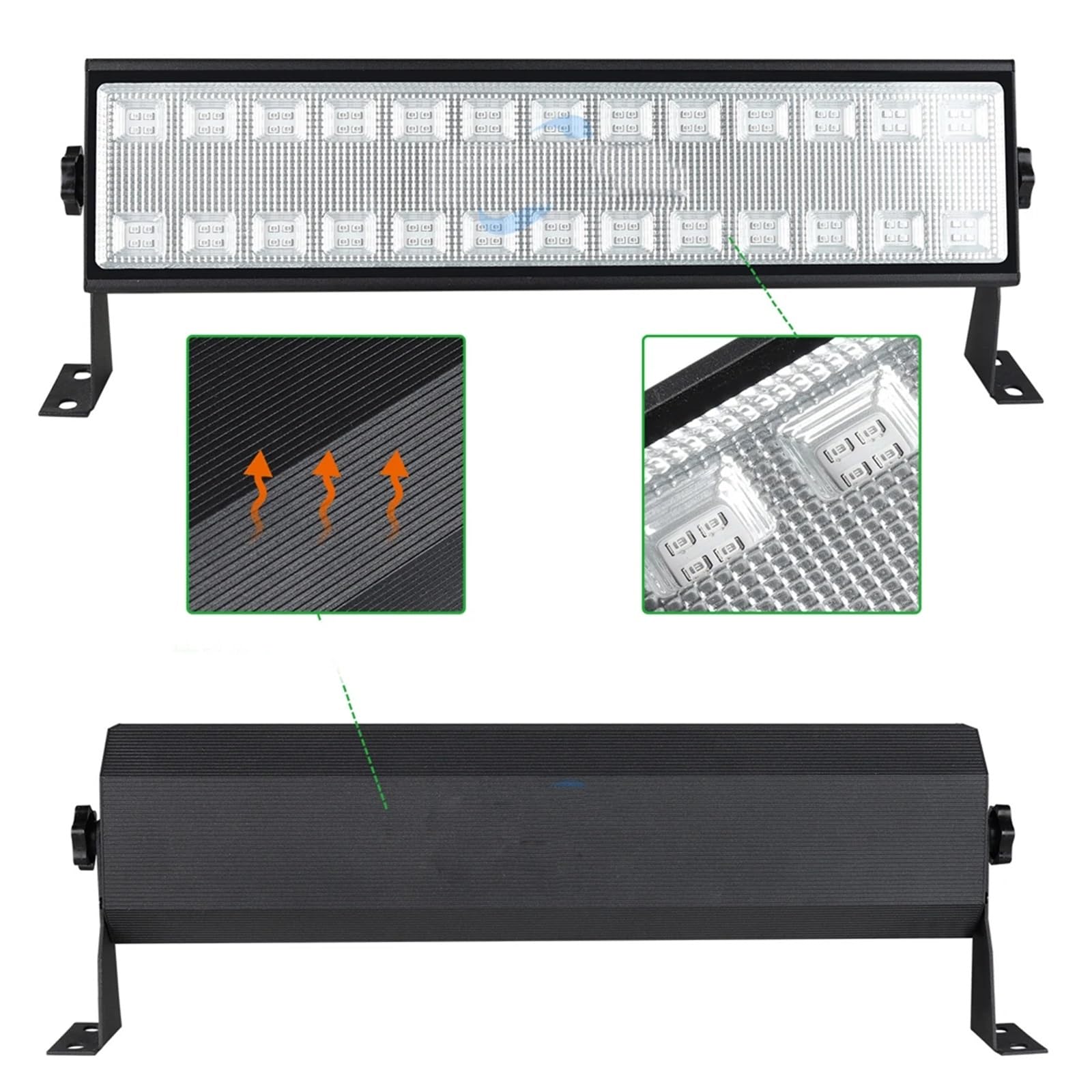 Reflektor Led UV 100W oświetlenie imprezowe 395nm 400nm IP65 wodoodporna ultrafioletowa fluorescencyjna lampa sceniczna z wtyczką Druk 3D