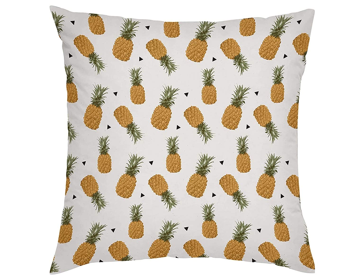 Gardenista Garden Decorative Cushion Cover | Waterproof Printed Throw Pillow Covers 45x45 cm | Soft Water Resistant Fabric for Durability | Pineapple Collection for Outdoors (1, Design D)