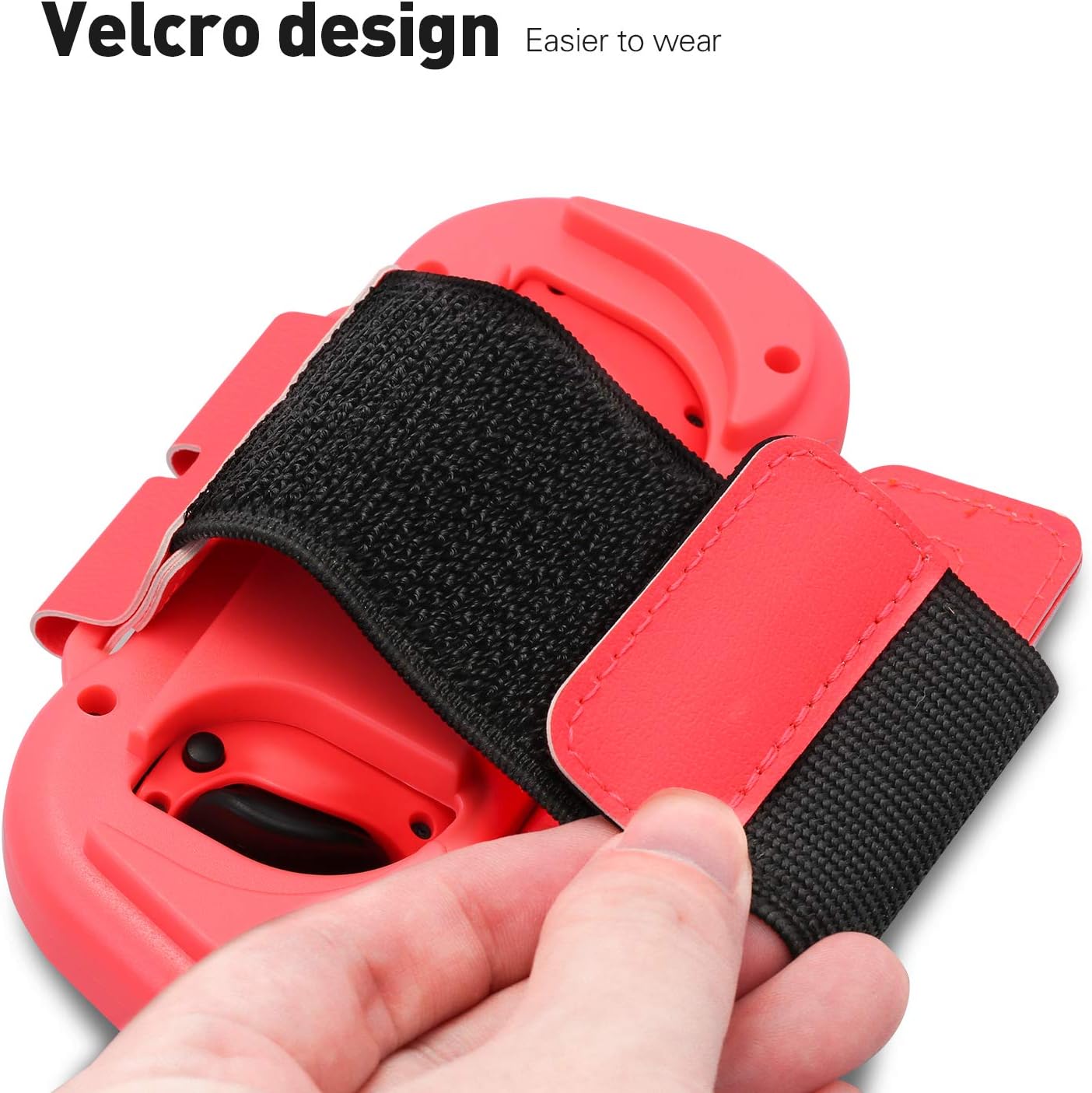 Switch Dance Wrist Bands, Switch Wrist Straps Compatible with Dance 2023 2022 2021 2020 and Nintendo Switch Sports Game - 2 Packs (Fit for 4.72-7.5 inches Wrist Circumference) - Blue and Red - Image 2