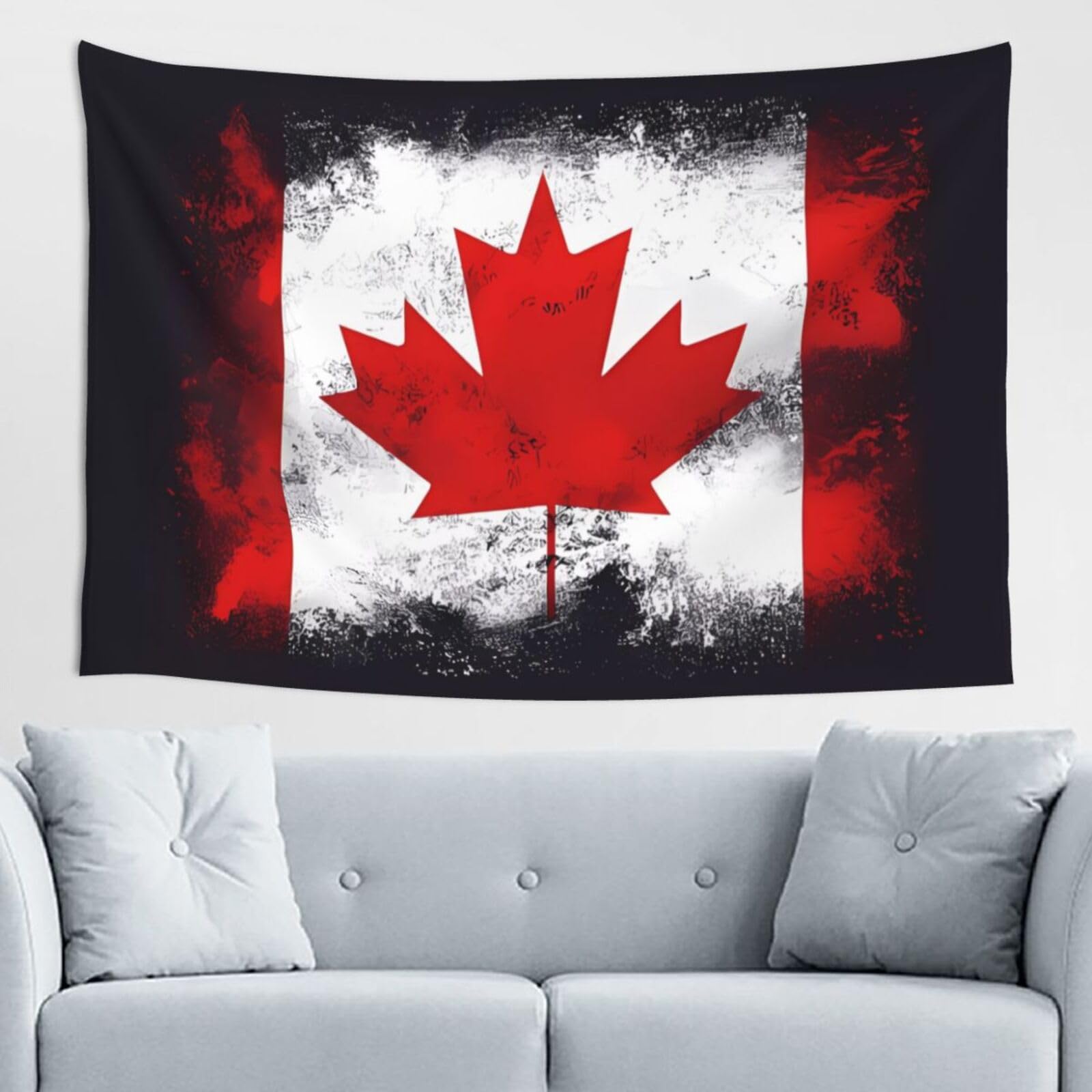 ZZYYDS Canadian flag Wall Decor Tapestry 60x40in, Wall Hanging, Home Decor, Dorm Decor, Porch Tapestry, etc.