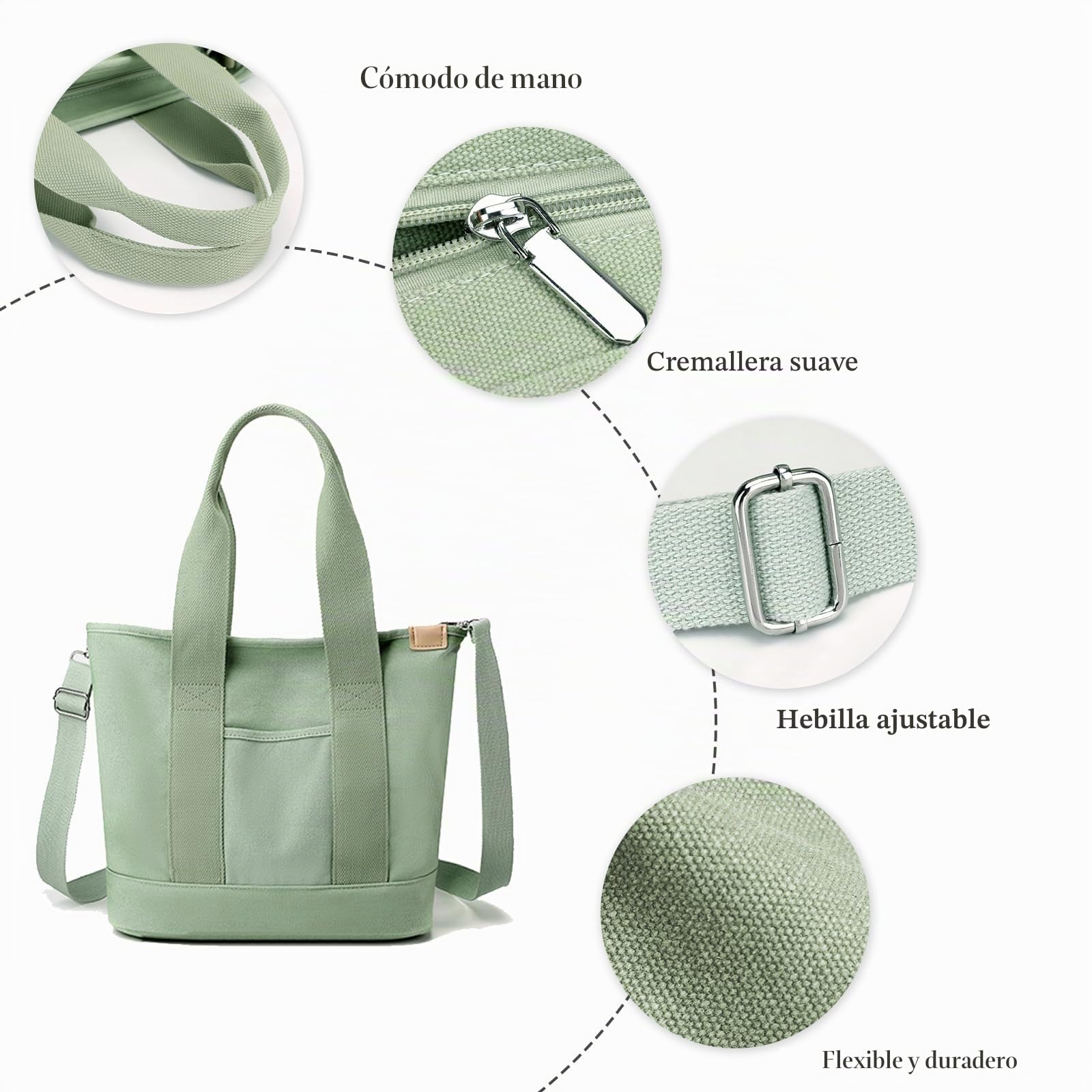 CORIOS Bolso Bandolera de Lona para Mujer Gran Capacidad Bolso de Mano Bolsa Shopper Ligero Bolso de Hombro Bolsa de Ociopara Multifuncional Bolso Tote para Citas Trabajo Viajes Compras Azul Oscuro