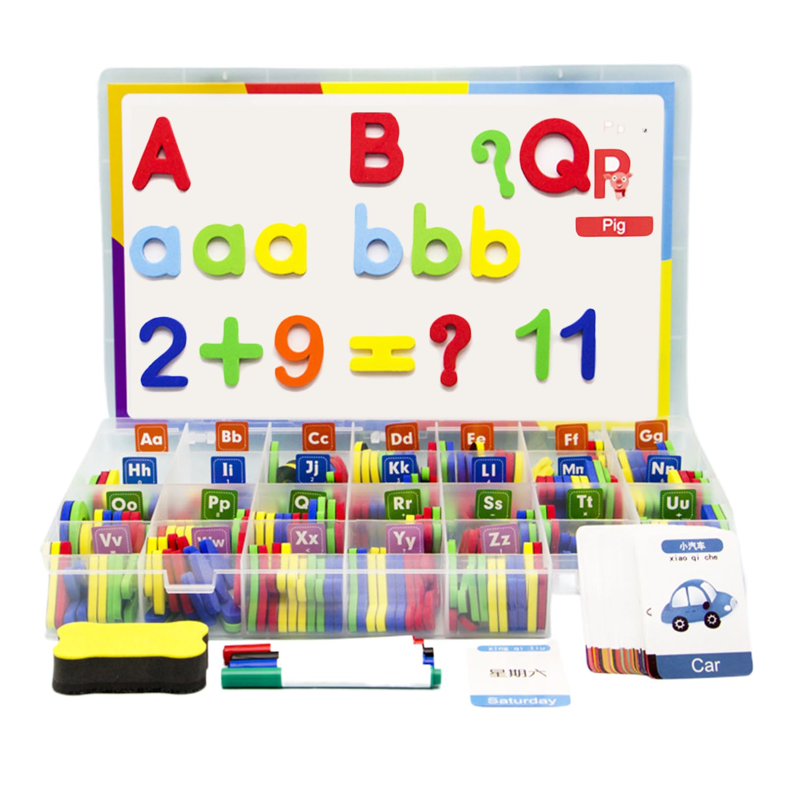 Set Di Magneti Lettere E Numeri | Giocattolo Educativo Colorato Per Il | Frigorifero | Kit Educativo Di Lettere E Numeri Magnetici Per I Bambini In Età Prescolare | Magneti Per Imparare A