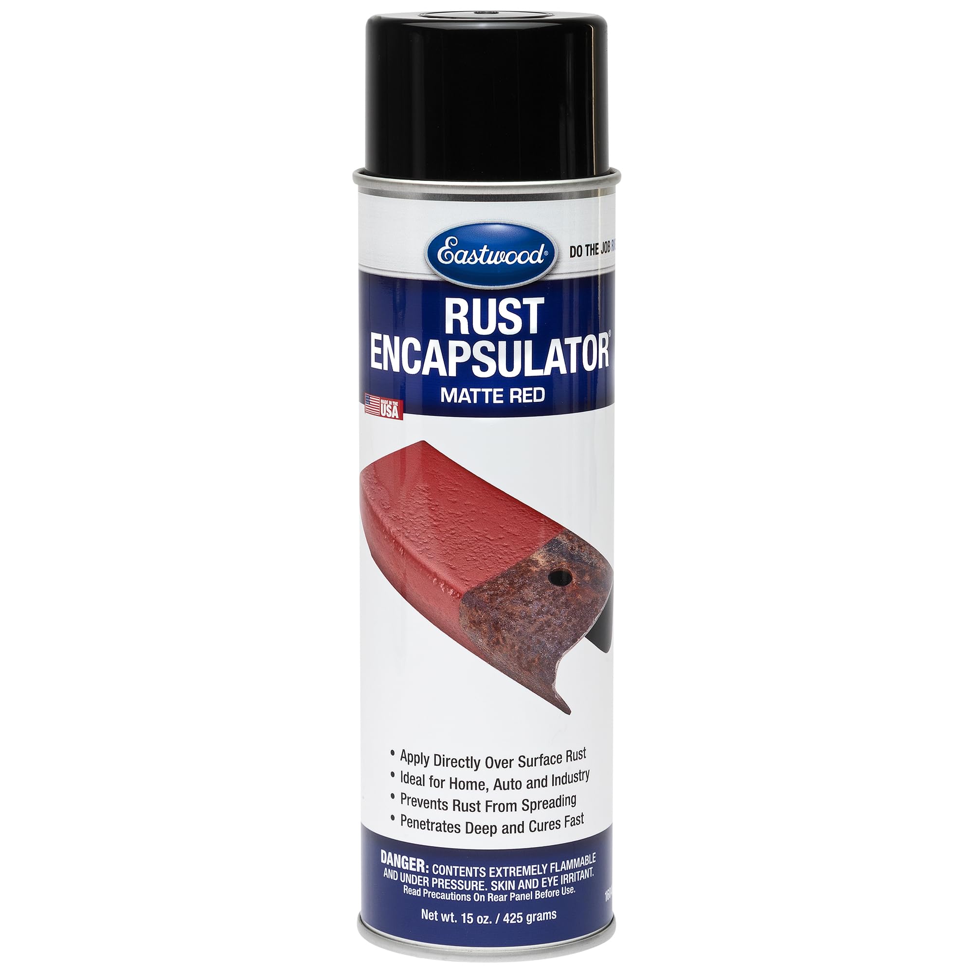 Eastwood Satin Red Rust Encapsulator 15 oz Aerosol Prevents Rust Corrosion Epoxy Fortified Low VOC Formula