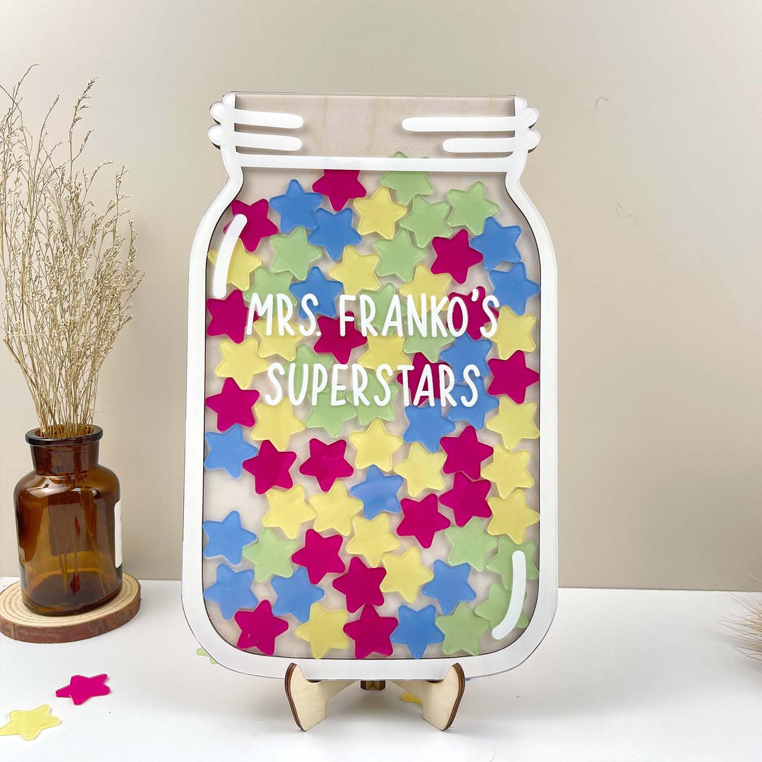 Magnetic Reward Jar System 2-Pack - Kids Behavior Chart With Smiley Faces