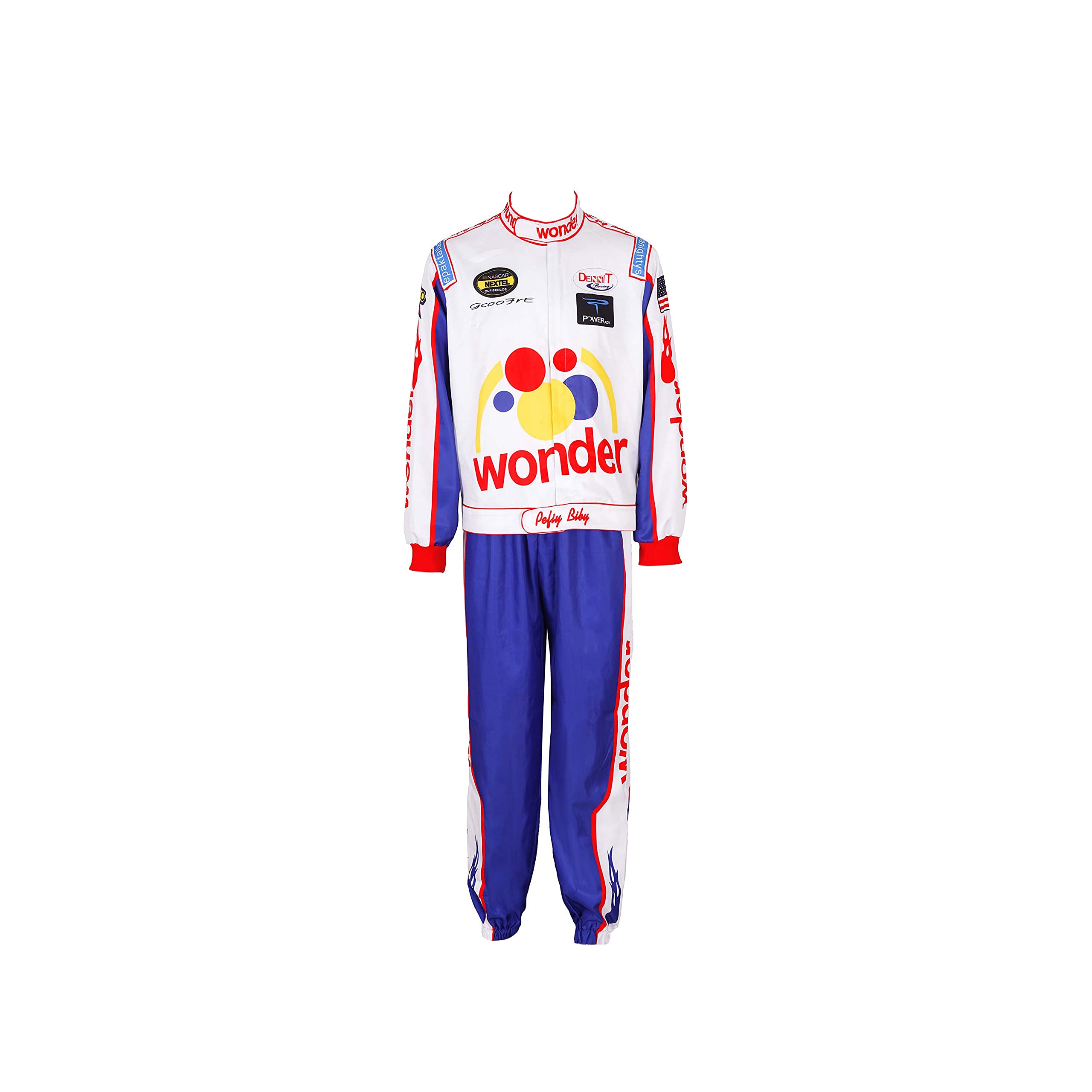 XIOLKIXIOLKI Ricky Bobby Jumpsuit Set Talladega Nights Clothing suitable for Adults and Children